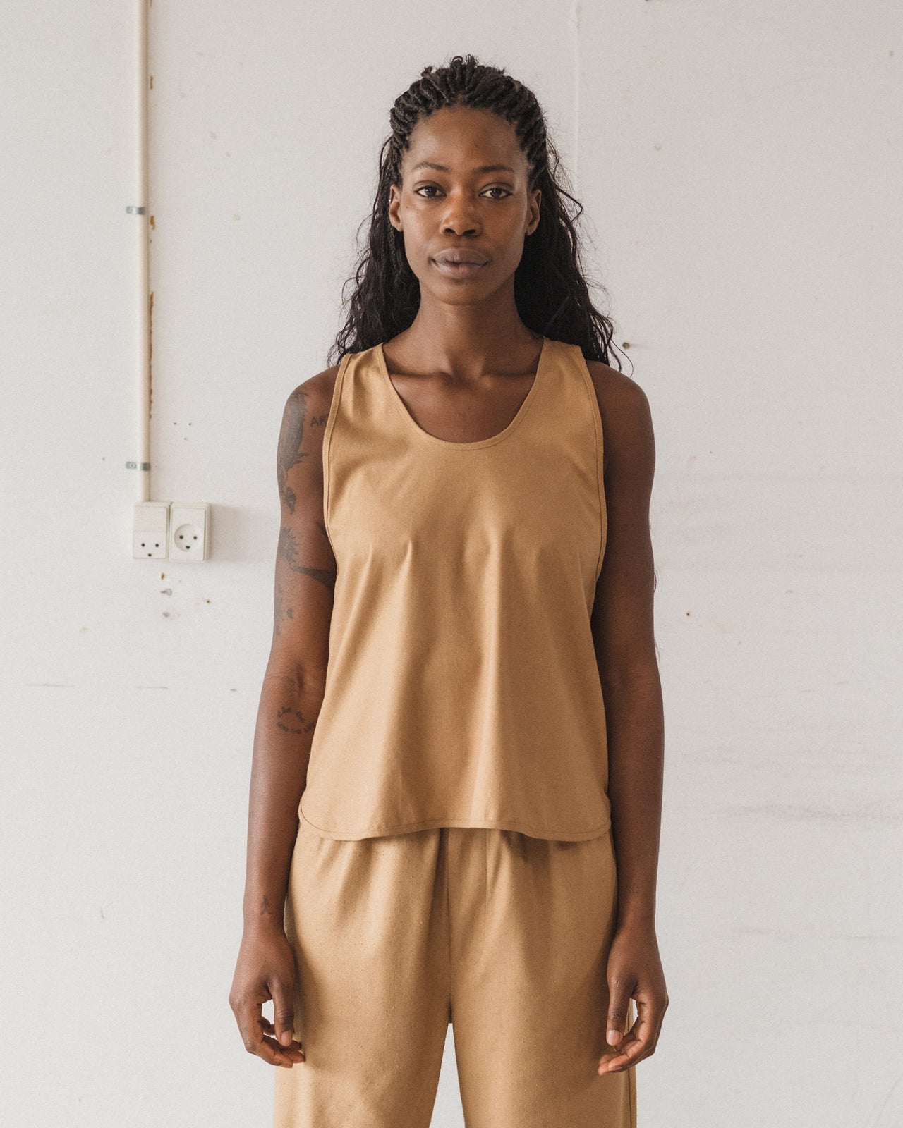 Apron Top - Wild Silk - Bath Brown