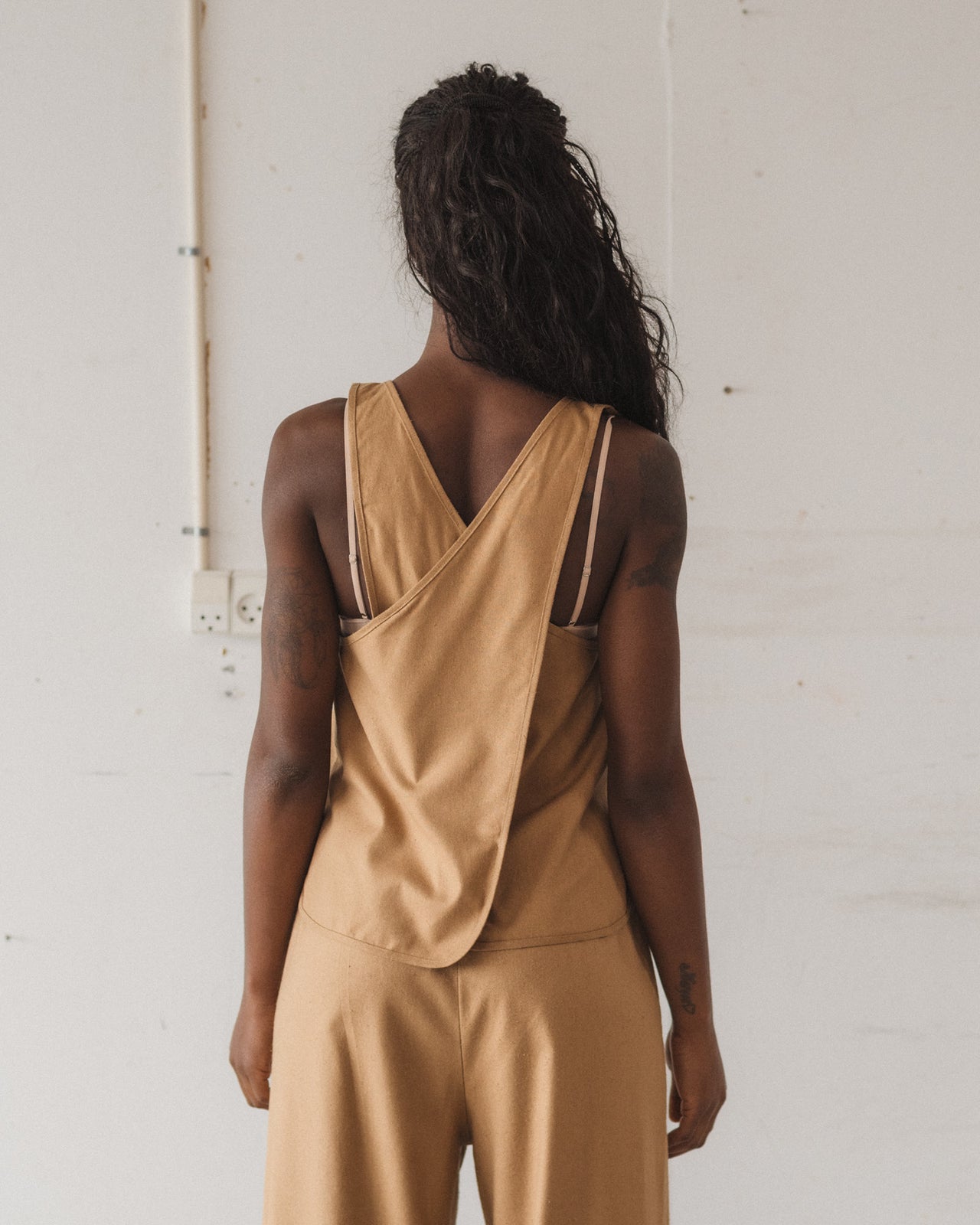 Apron Top - Wild Silk - Bath Brown