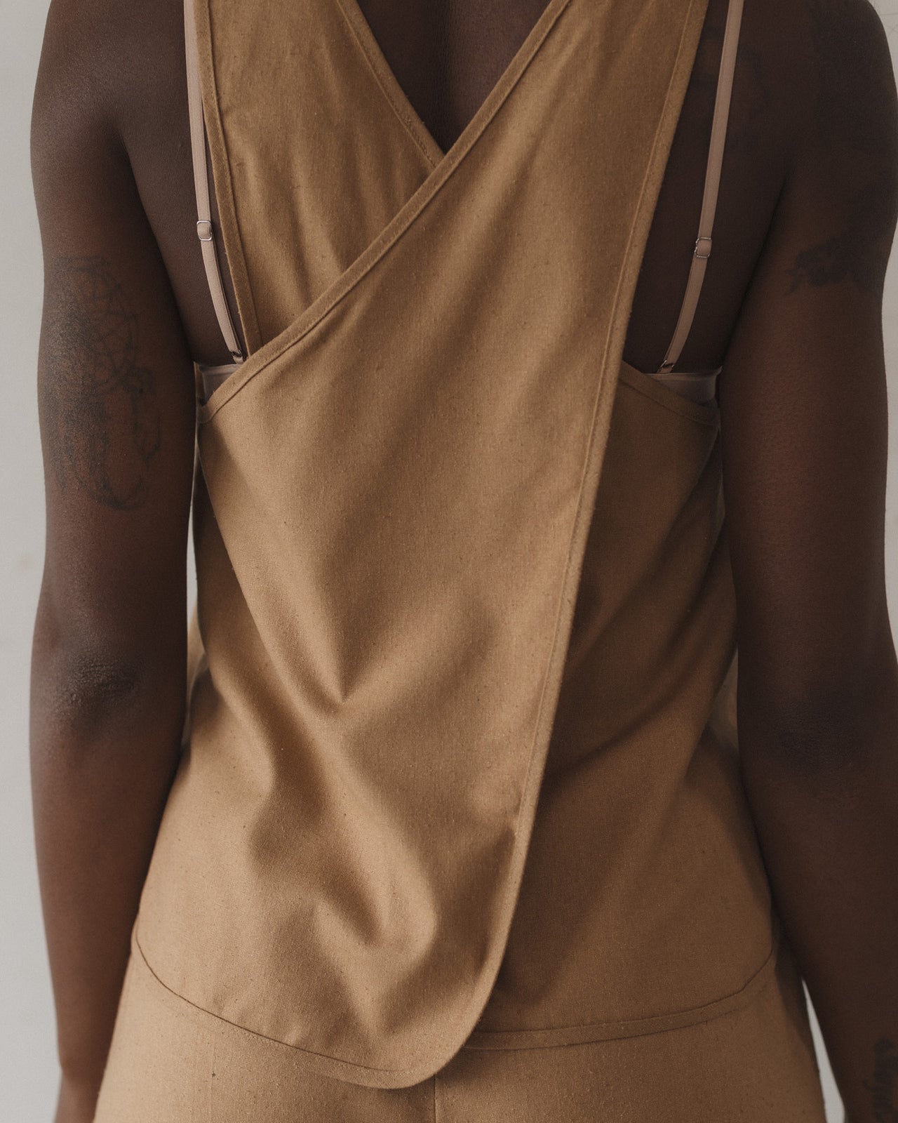 Apron Top - Wild Silk - Bath Brown