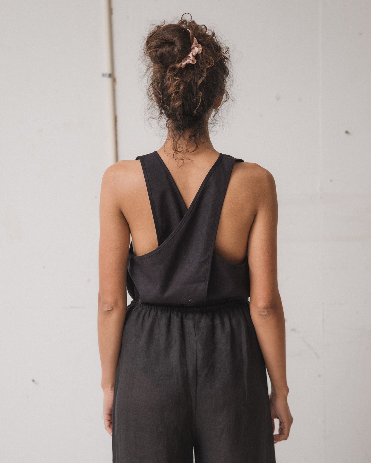 Apron Top - Wild Silk - Black