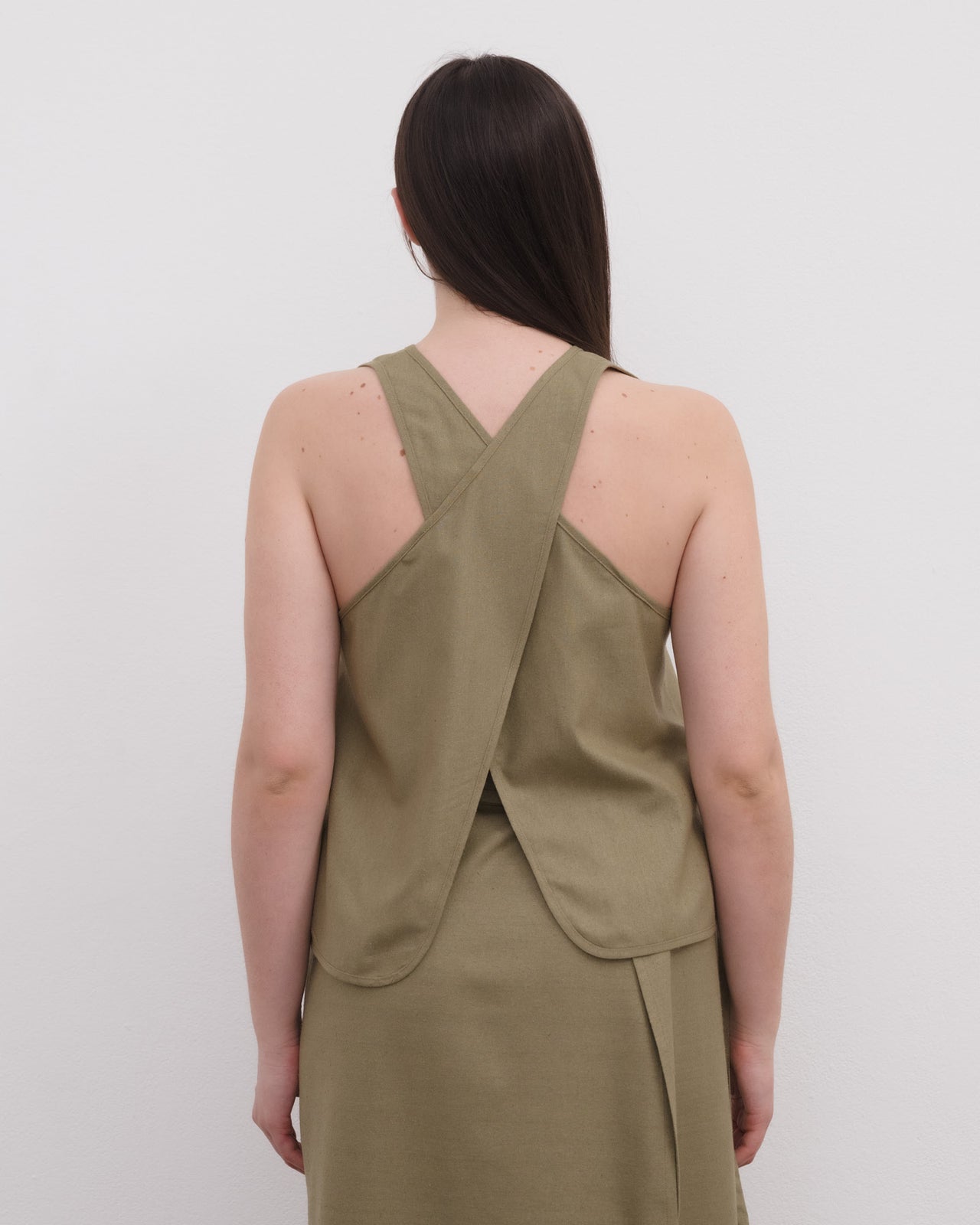 Apron Top - Wild Silk - Lua Green