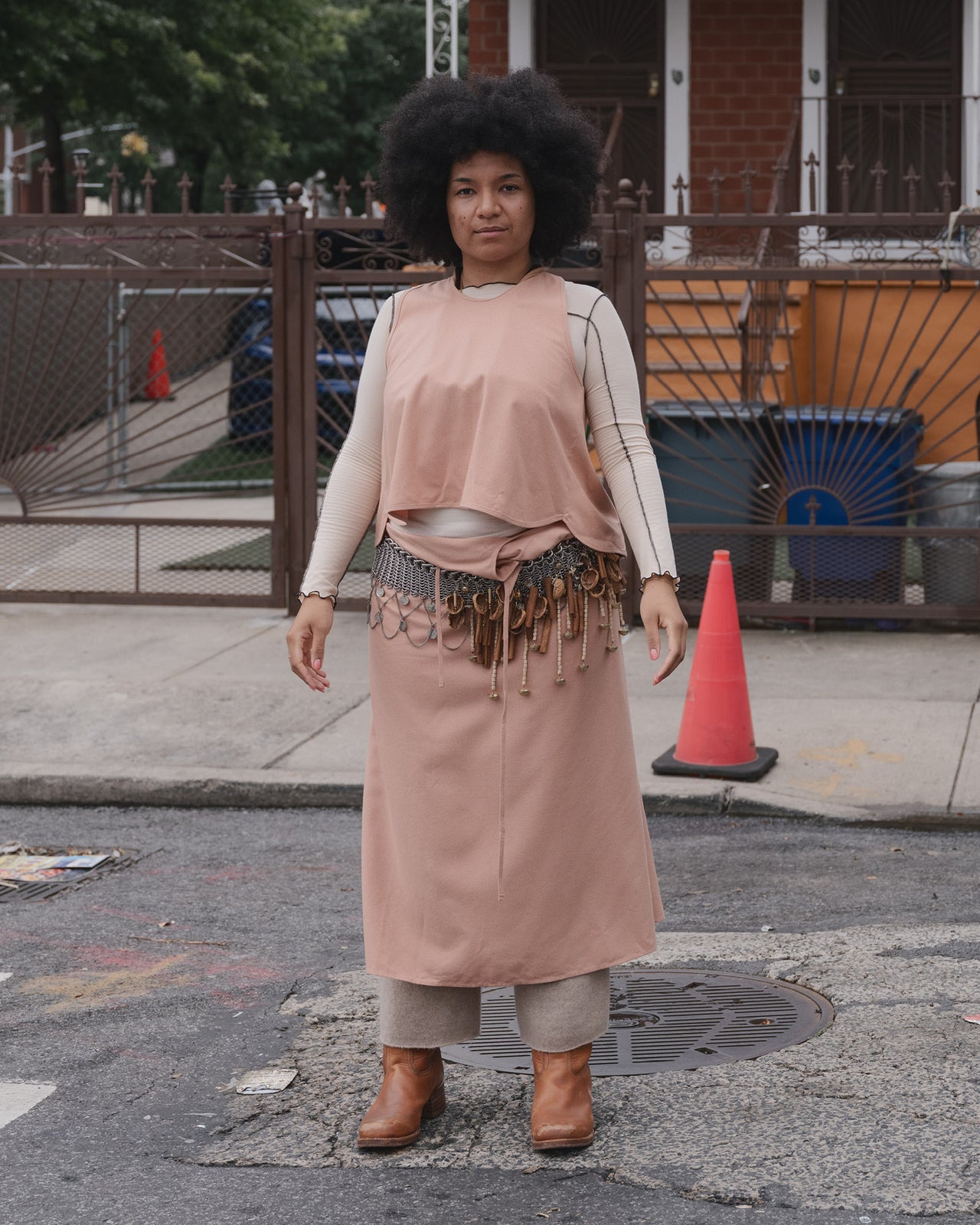 Apron Top - Wild Silk - Sid Pink