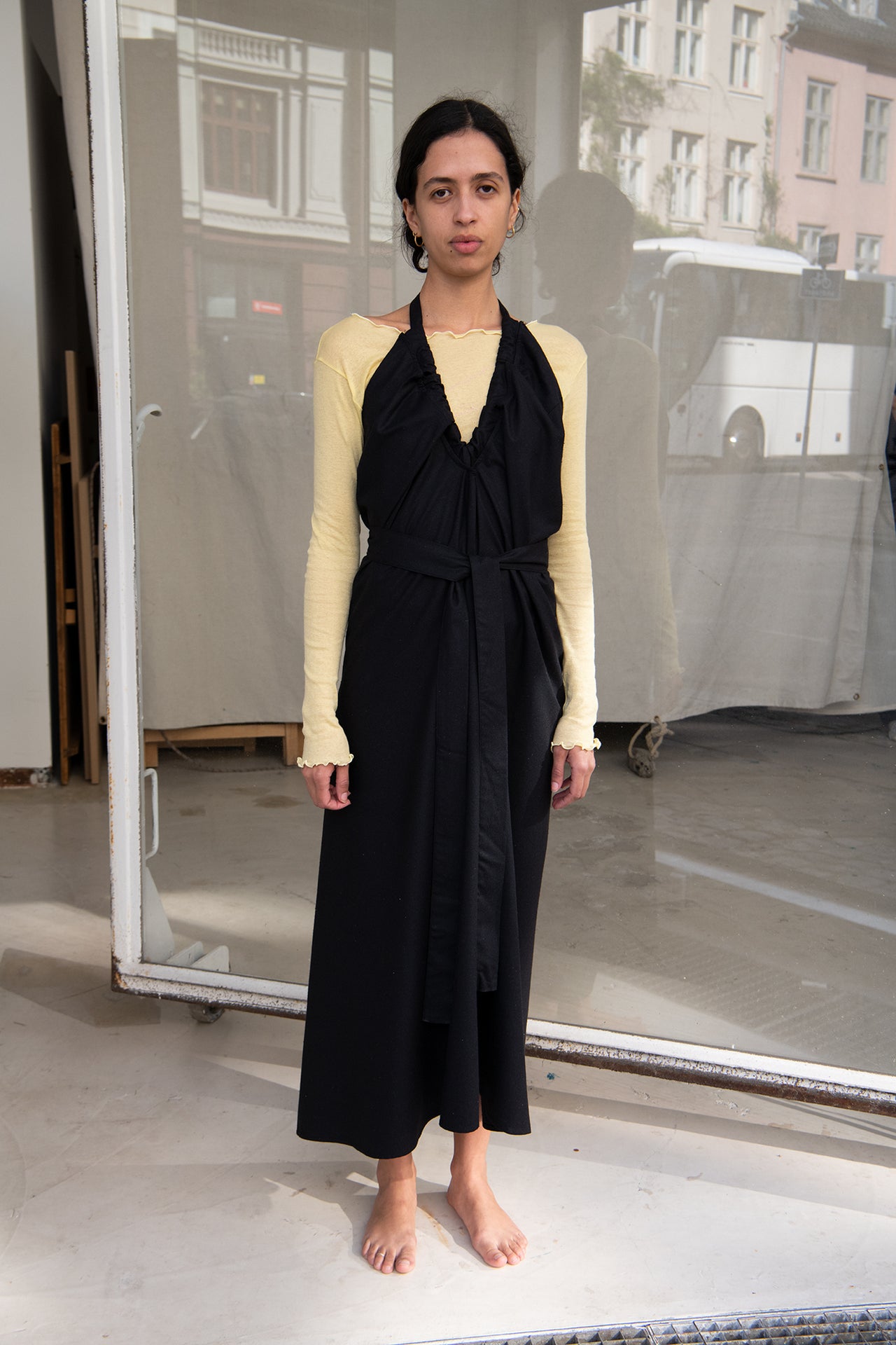 Node Dress - Wild Silk - Black