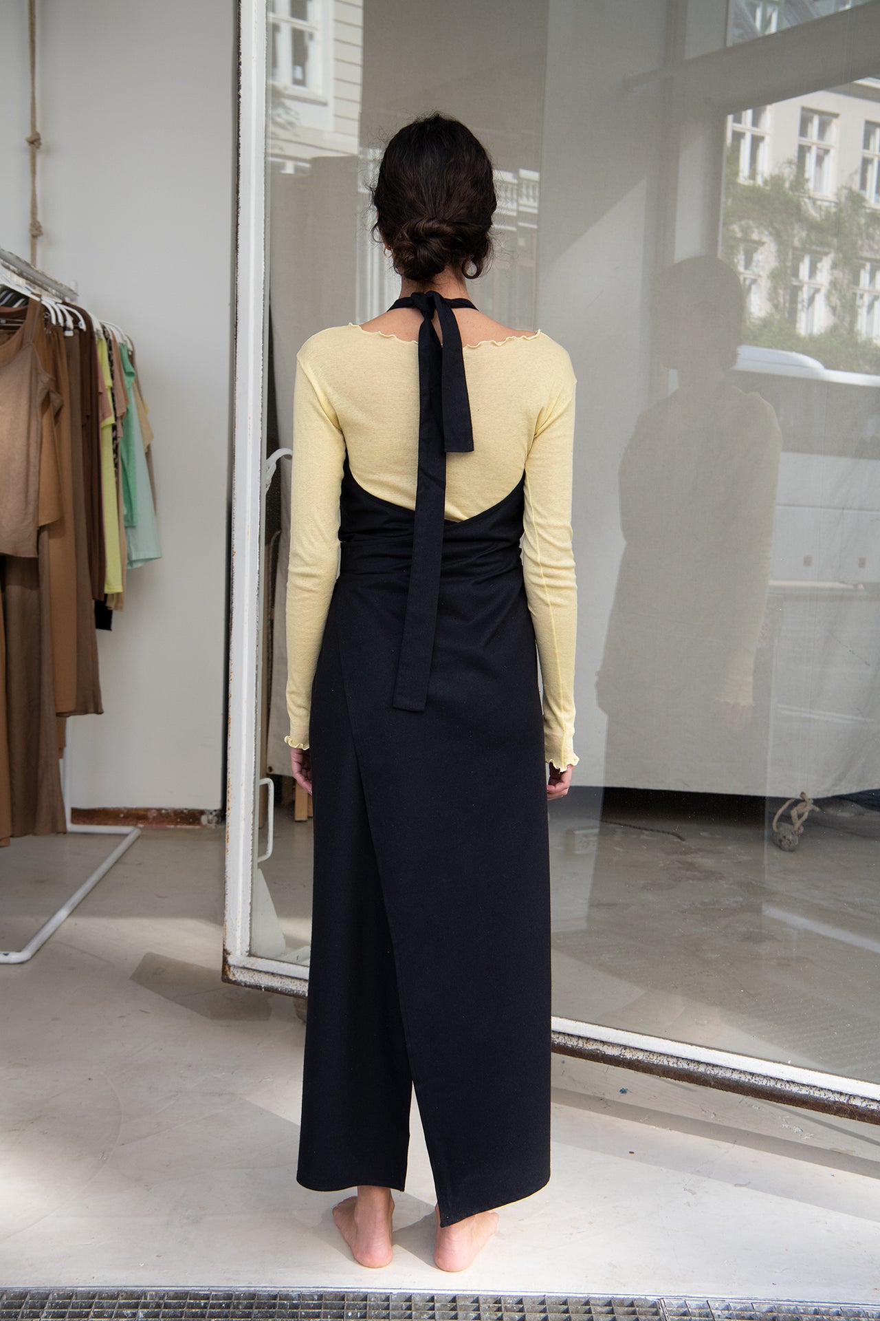 Node Dress - Wild Silk - Black