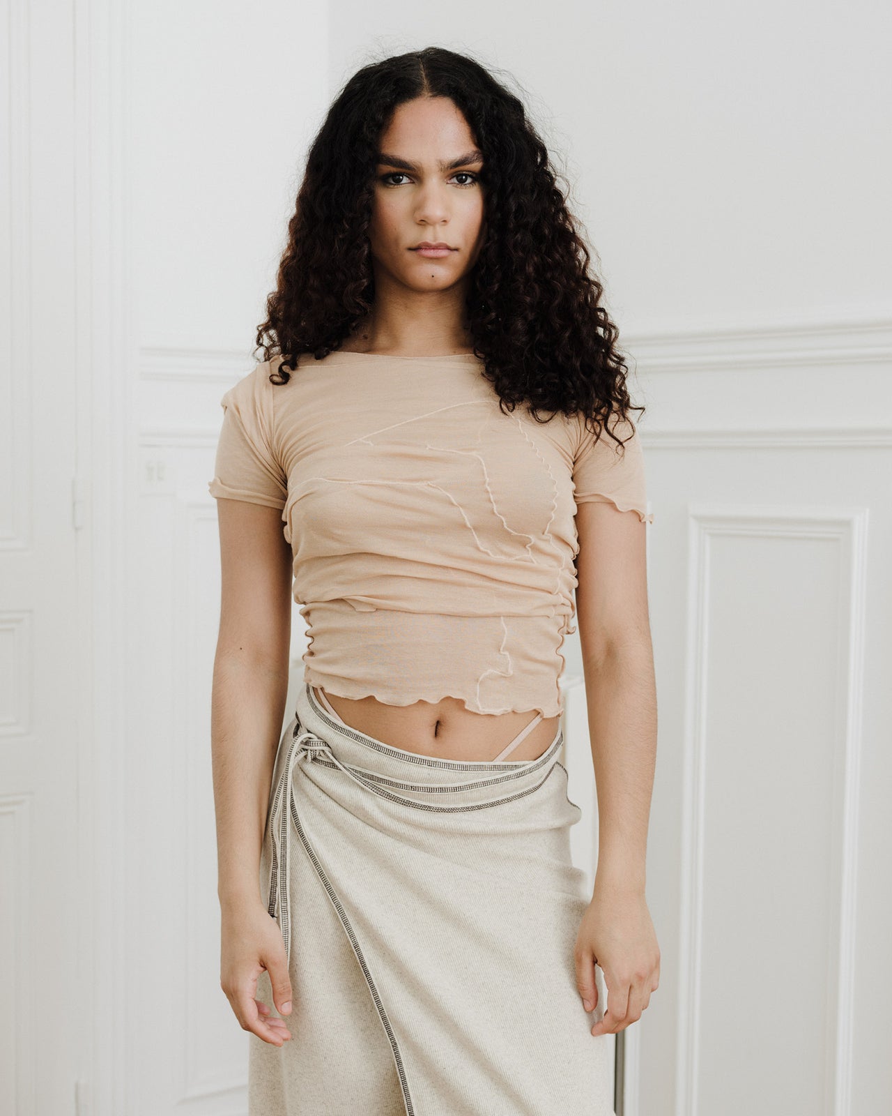 Aroostook Tee Shirt - Cotton Gaze - Rosy Camel