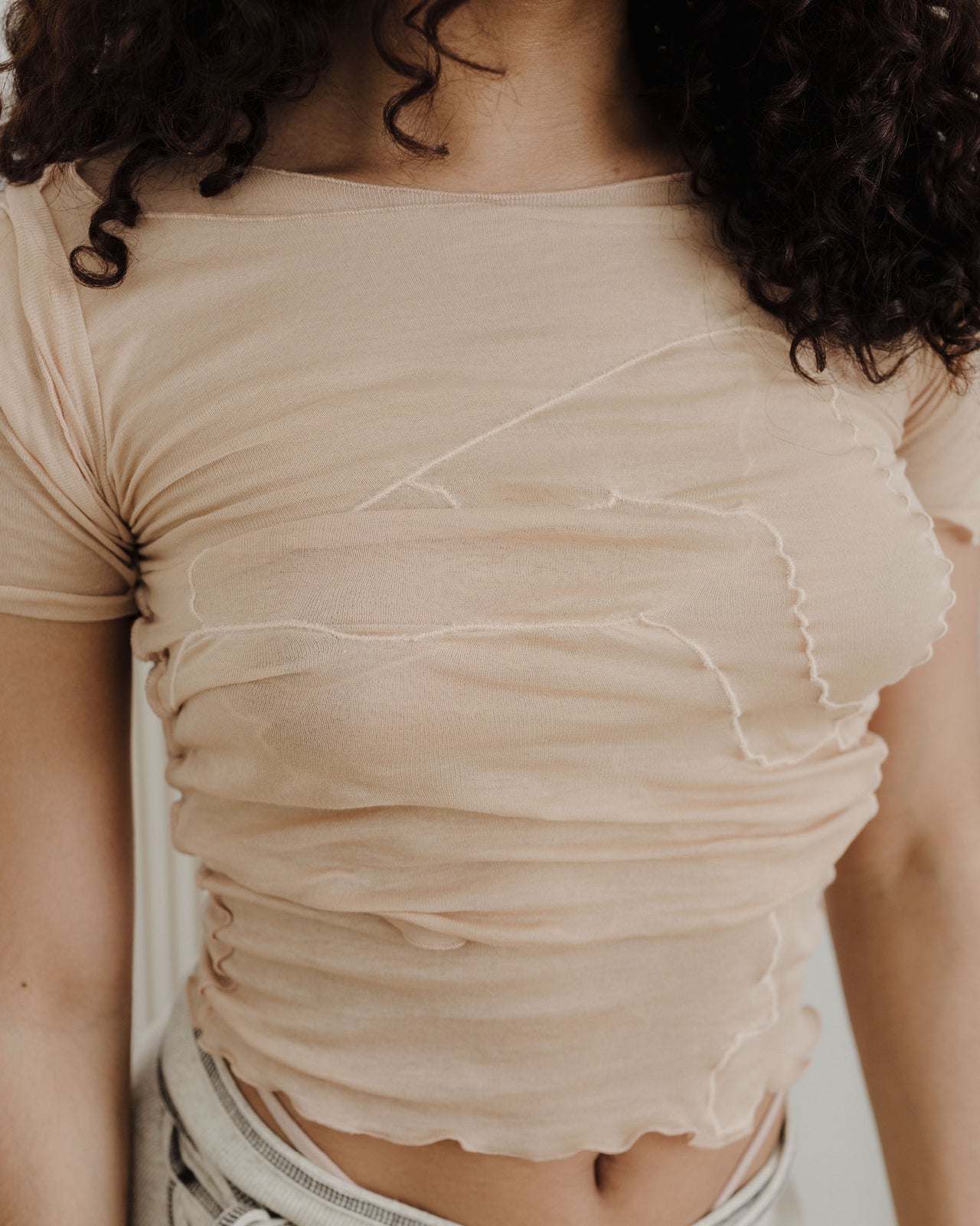 Aroostook Tee Shirt - Cotton Gaze - Rosy Camel