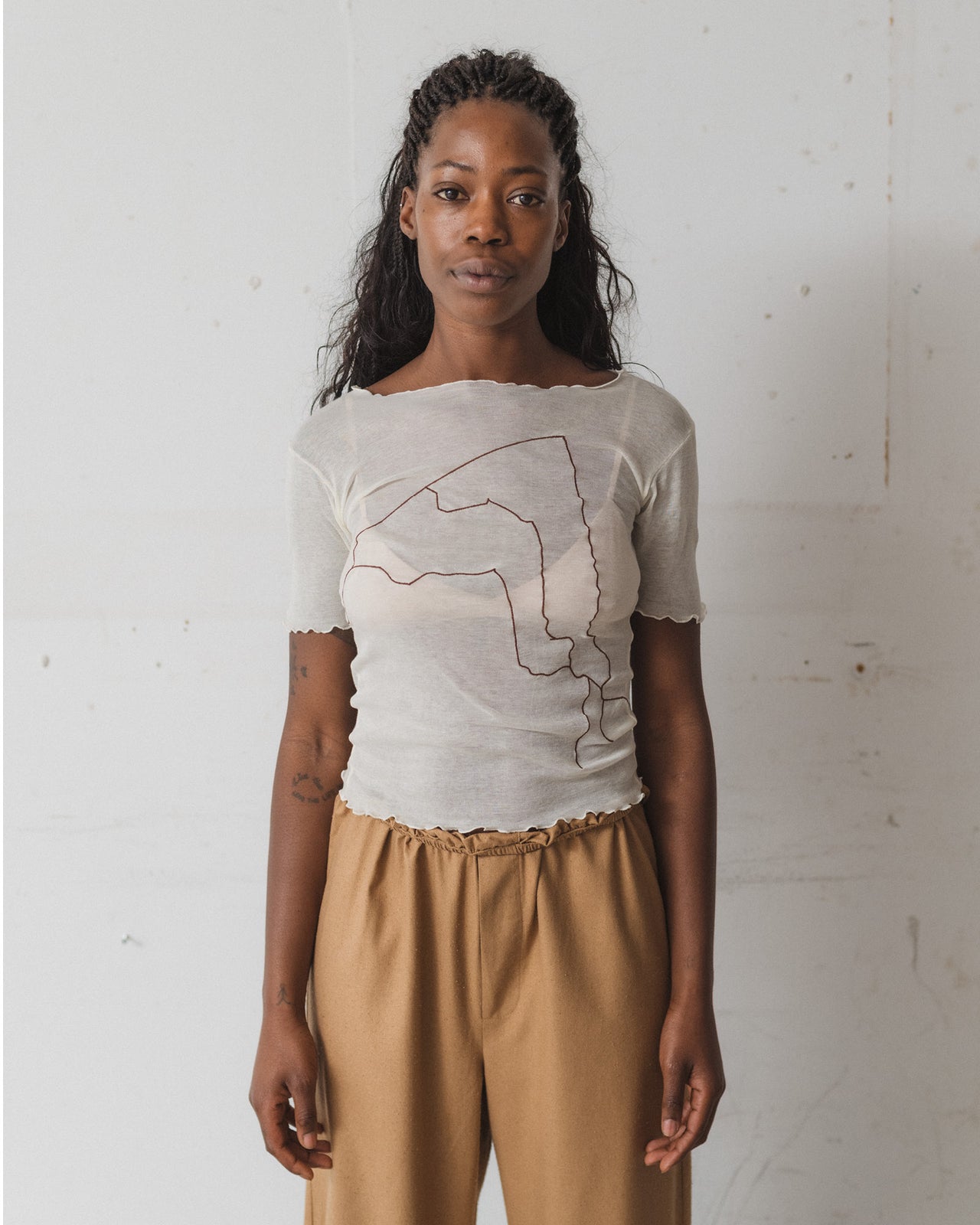 Aroostook Tee Shirt - Organic Cotton Gaze - Undyed