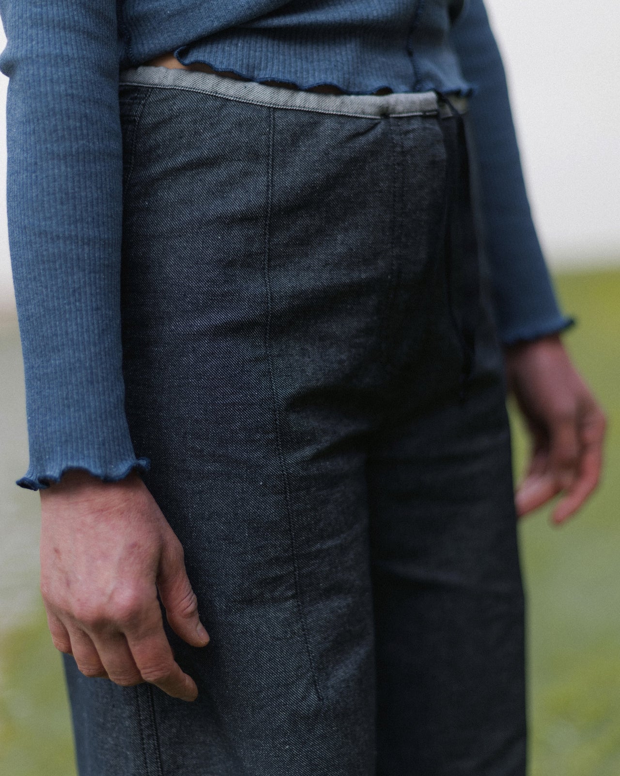 Arthur Loose Pants - Recycled Denim - Black