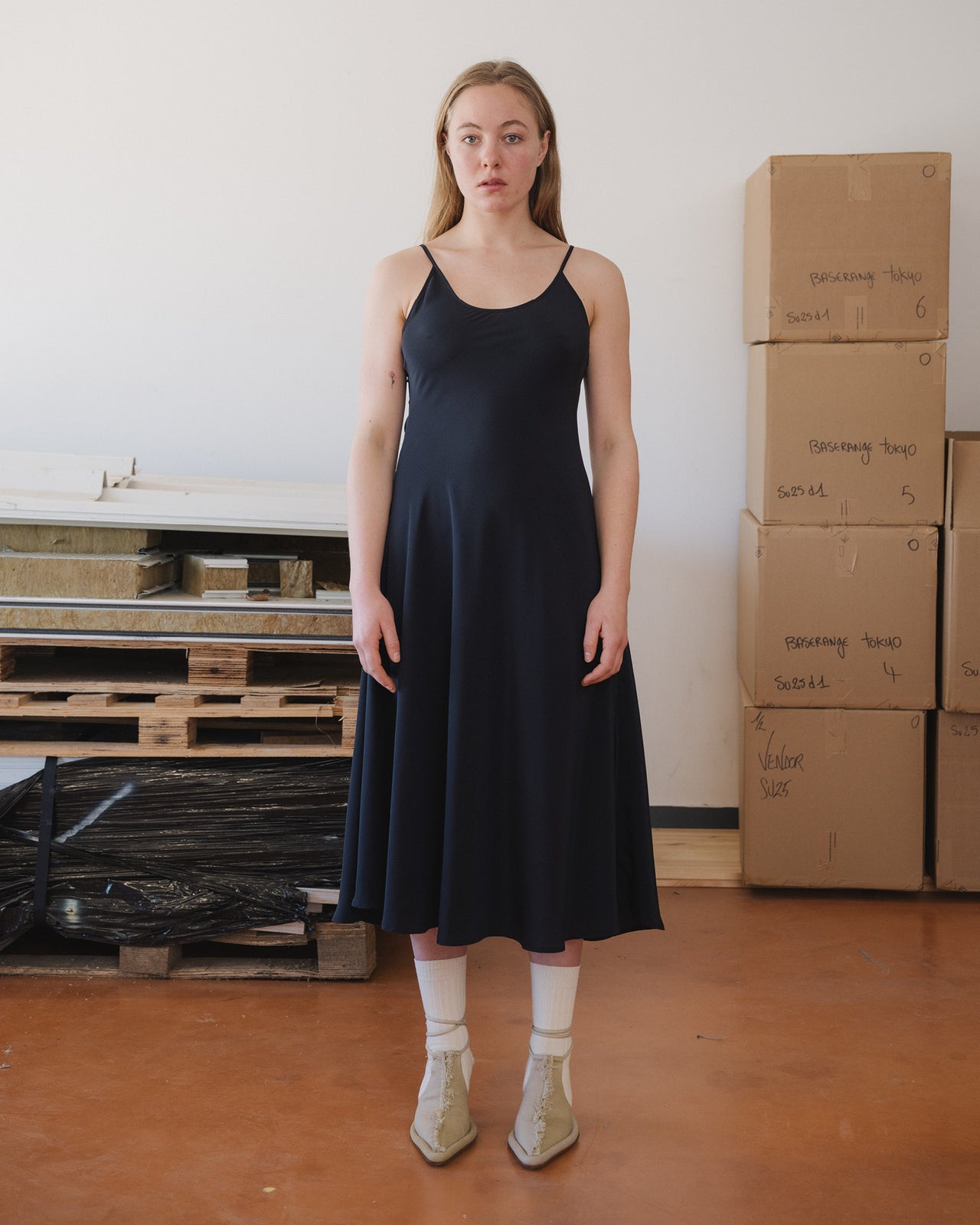 Avi Dress - Silk Crepe - Black