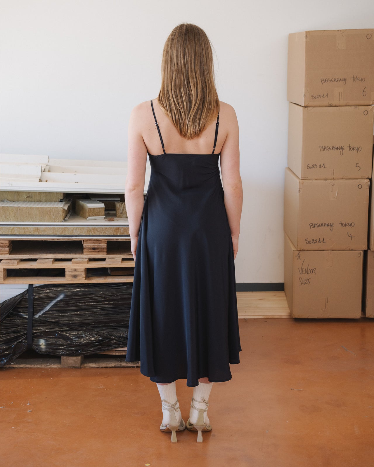 Avi Dress - Silk Crepe - Black