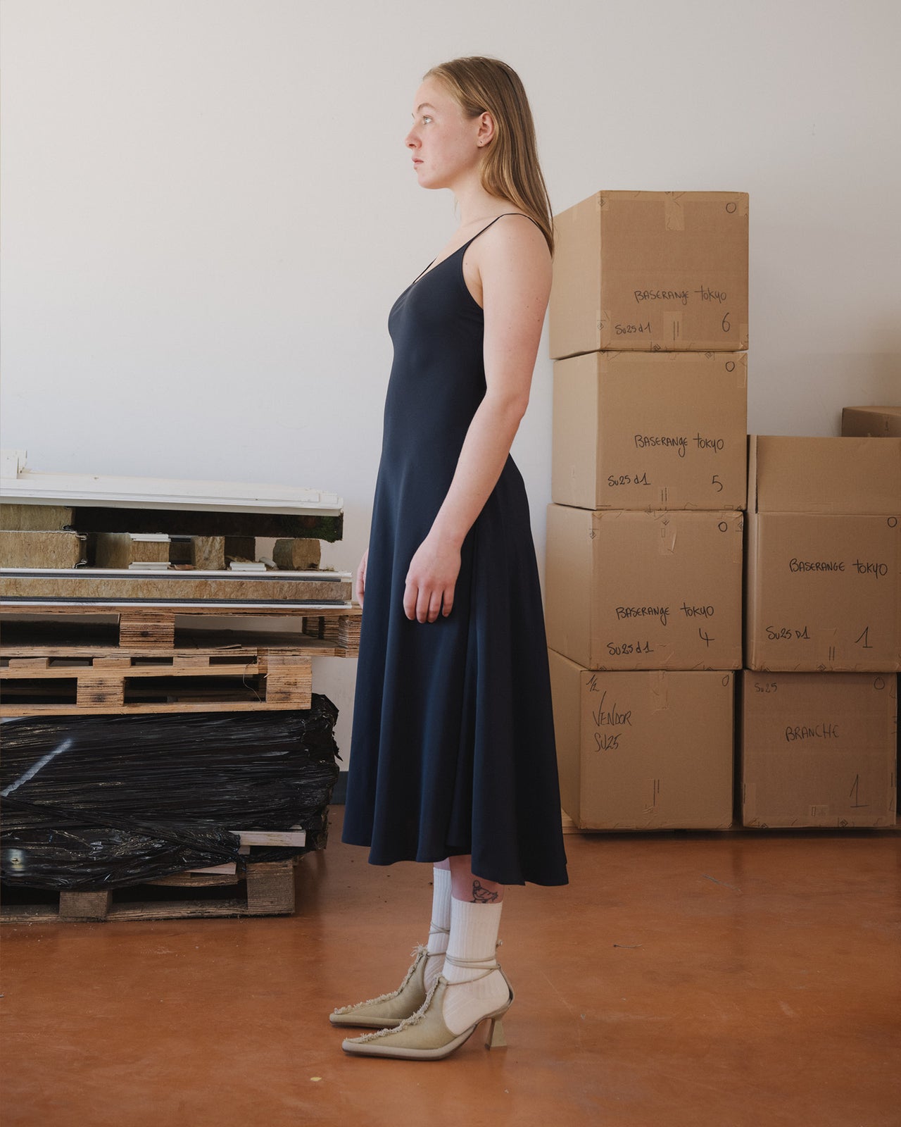 Avi Dress - Silk Crepe - Black