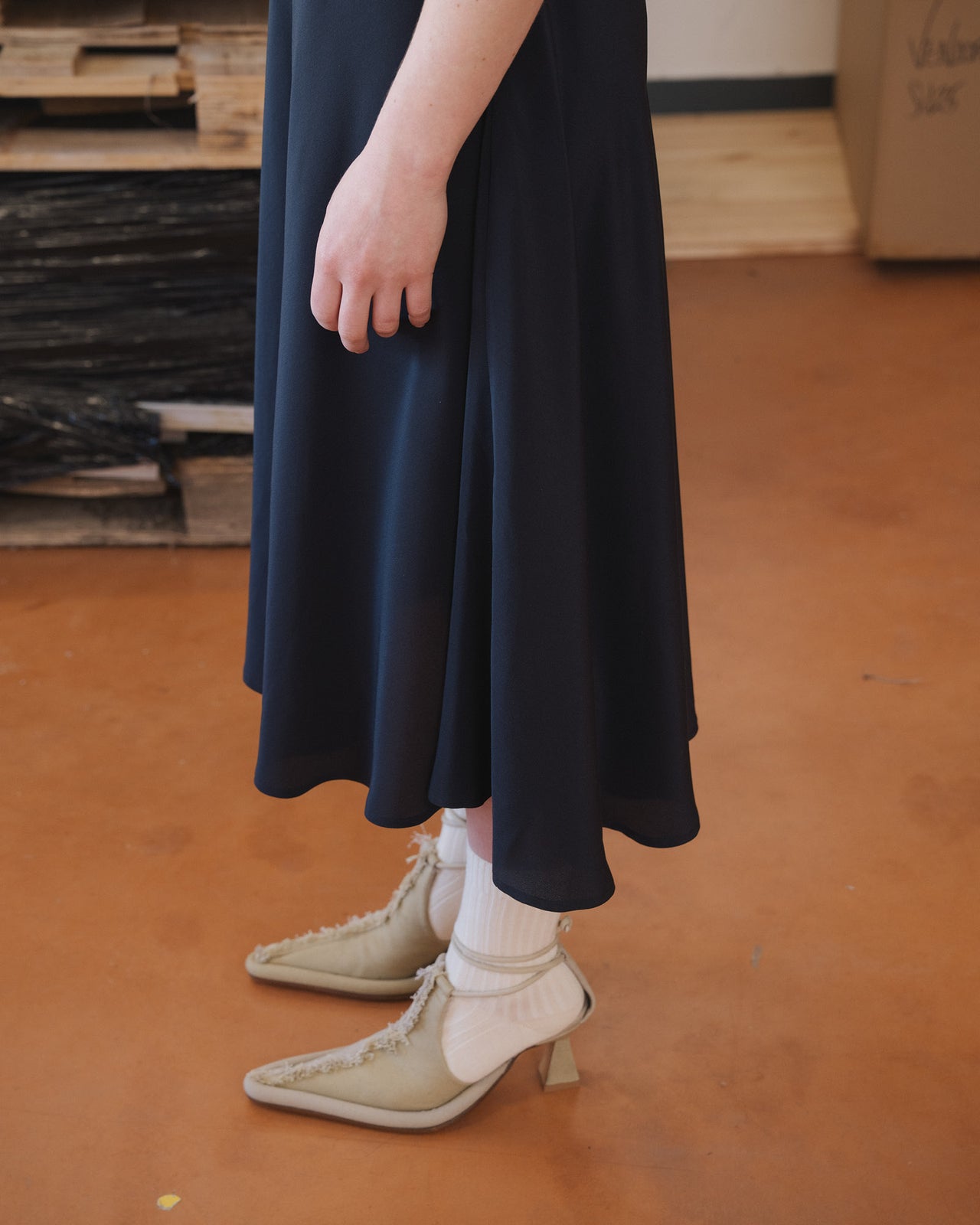 Avi Dress - Silk Crepe - Black