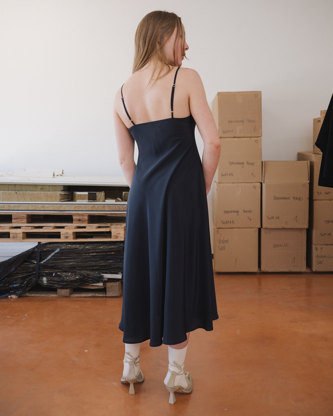 Avi Dress - Silk Crepe - Black