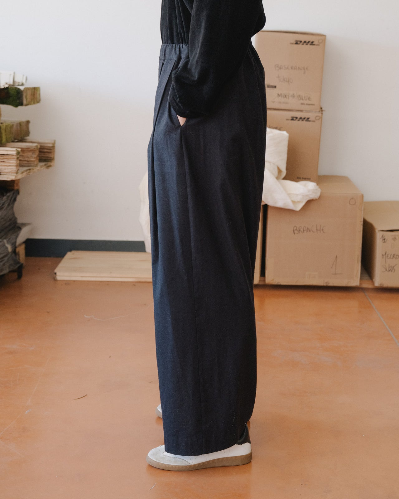 Avi Pants - Wild Silk - Black