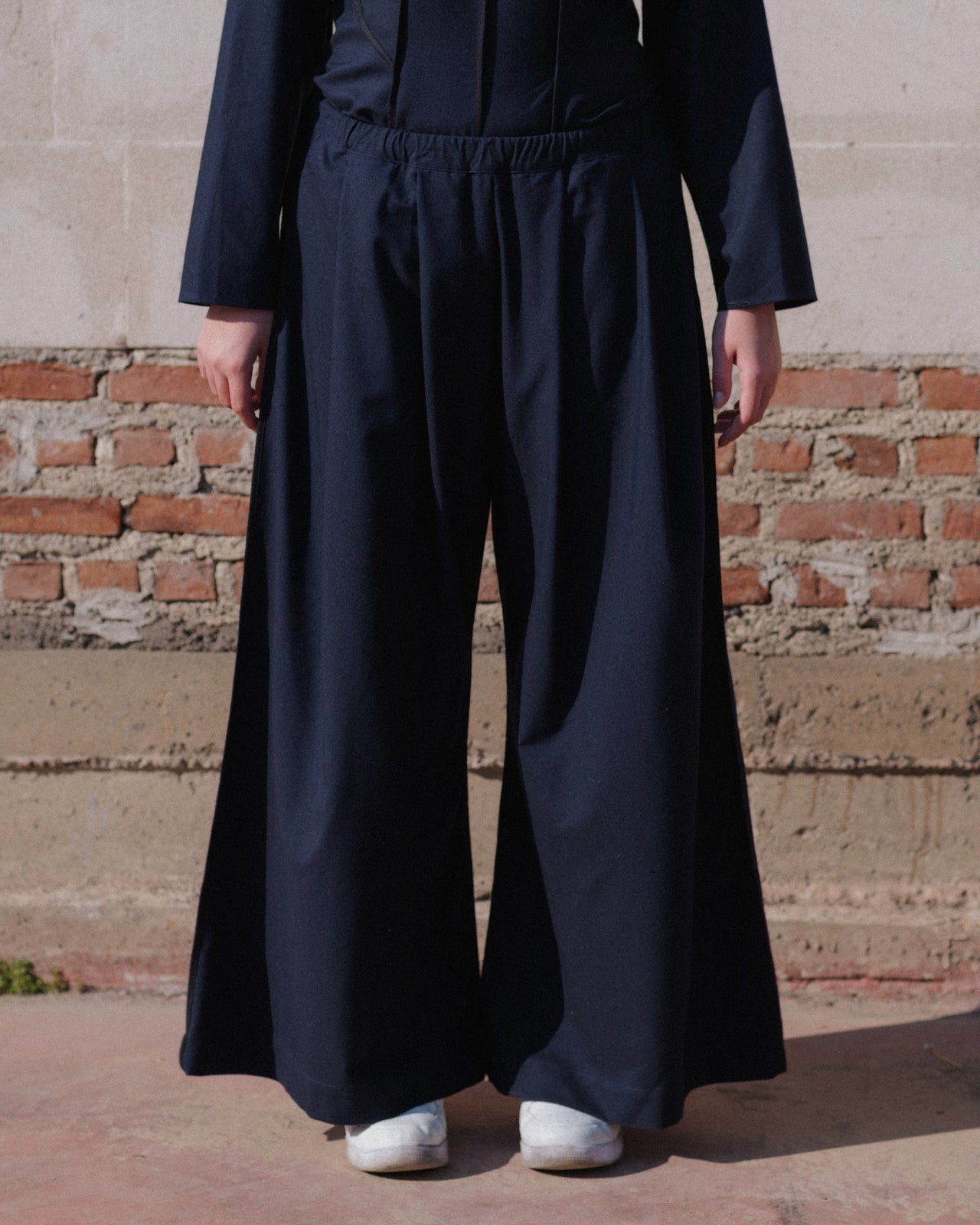 Avi Pants - Wild Silk & Wool - Dama Navy