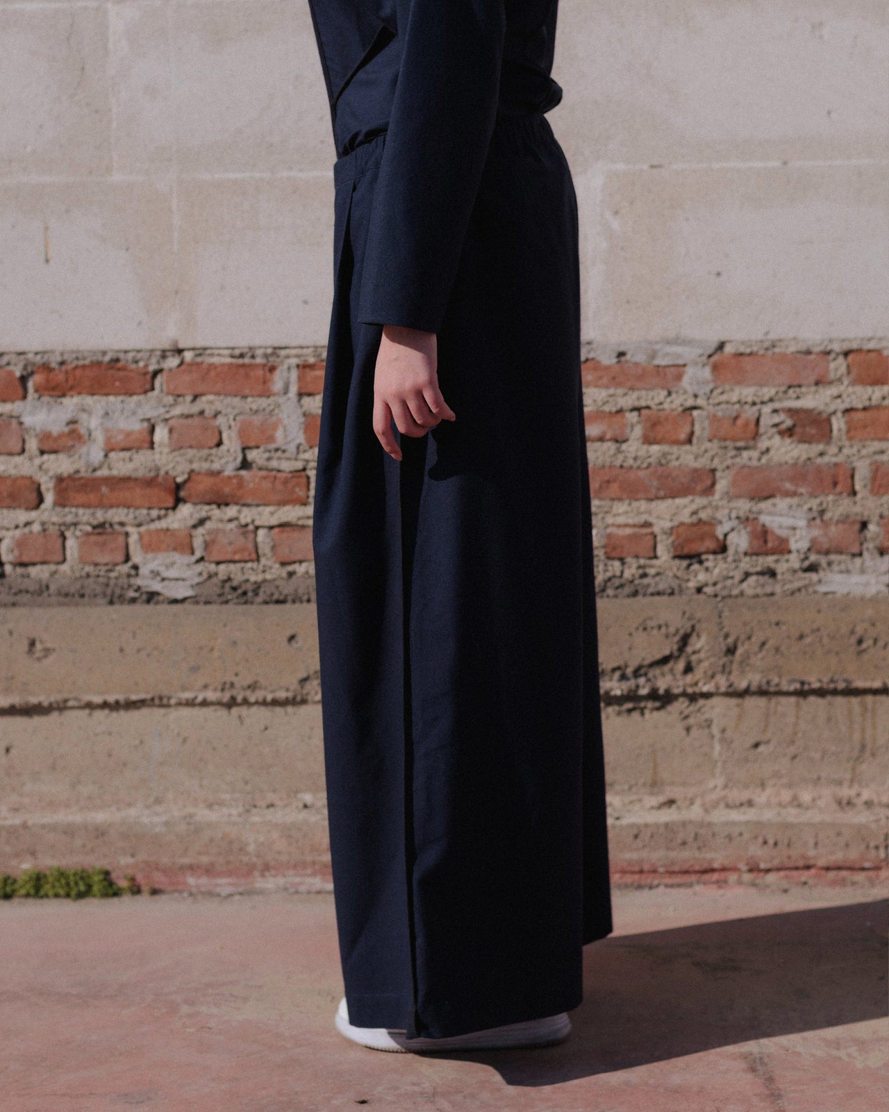 Avi Pants - Wild Silk & Wool - Dama Navy