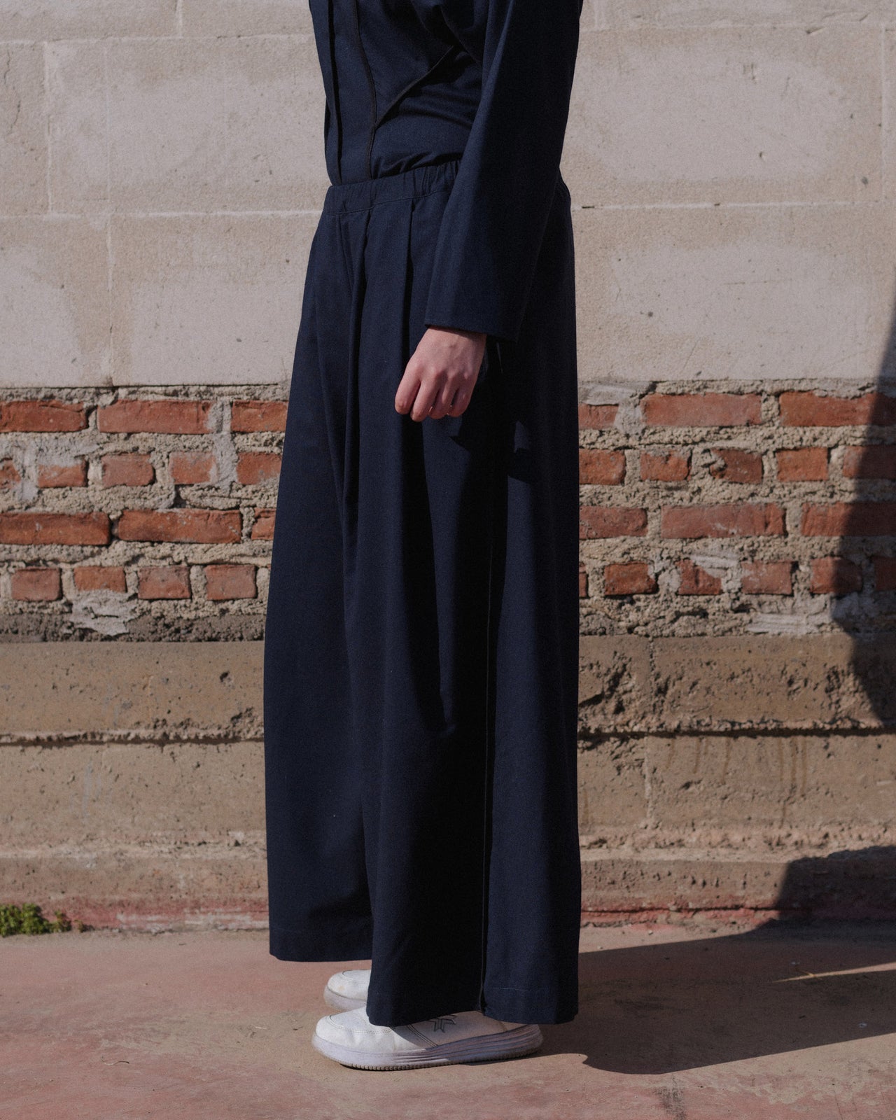 Avi Pants - Wild Silk & Wool - Dama Navy