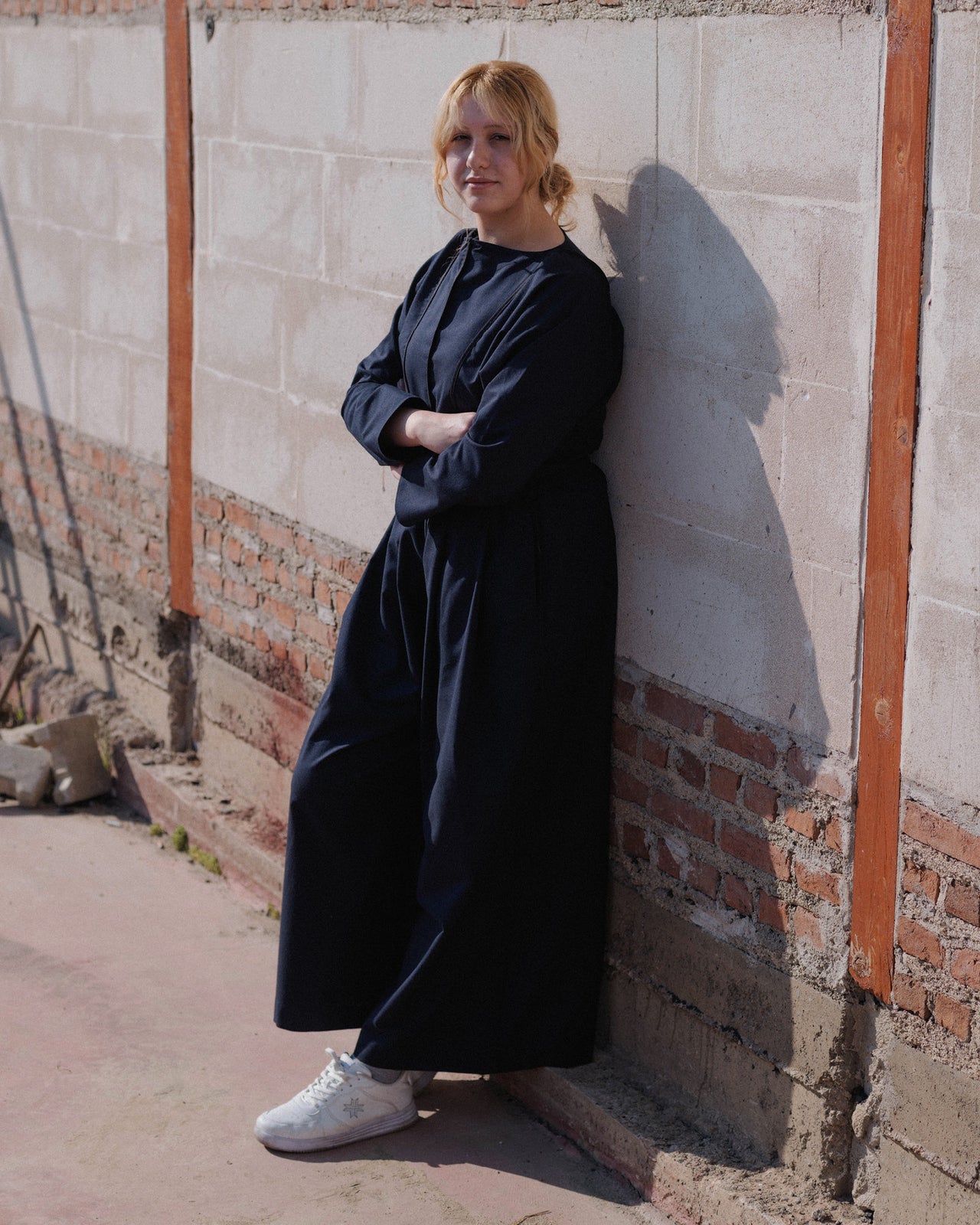 Avi Pants - Wild Silk & Wool - Dama Navy