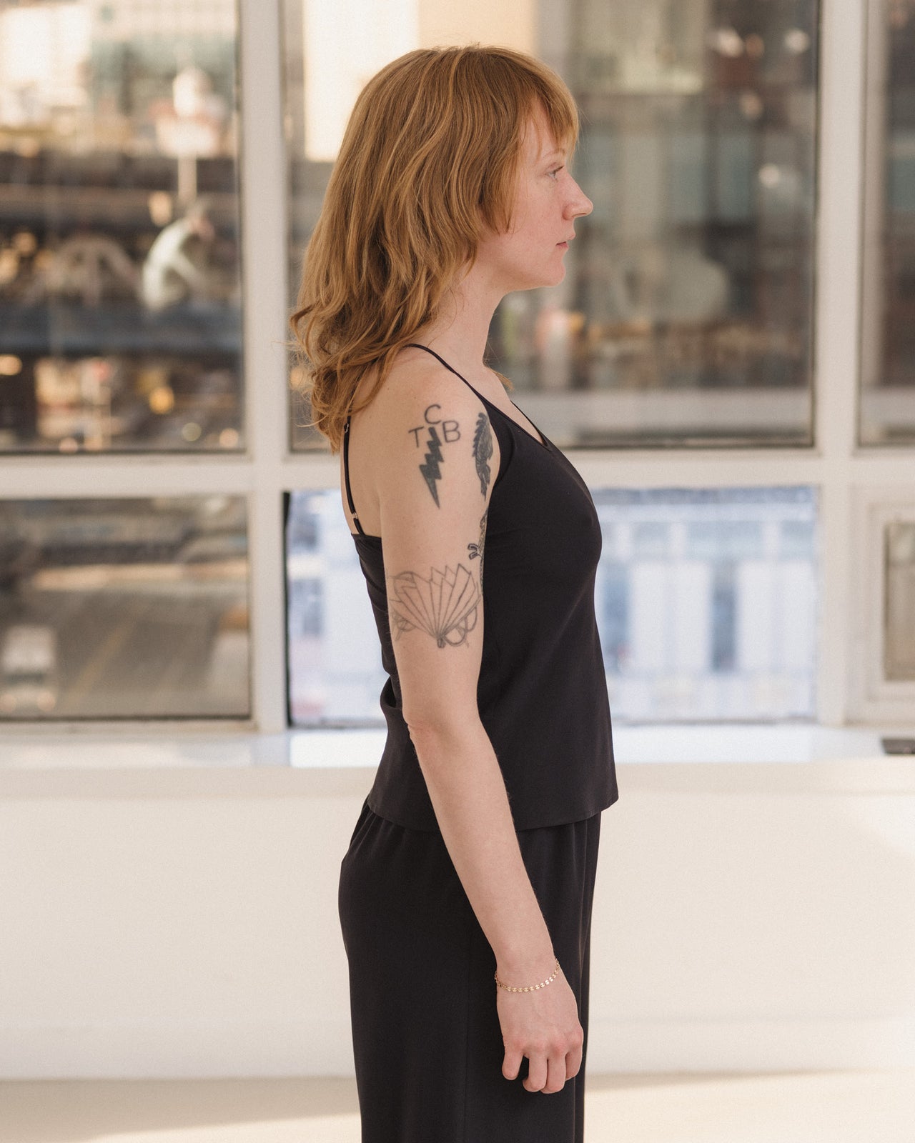 Avi Top - Silk Crepe - Black