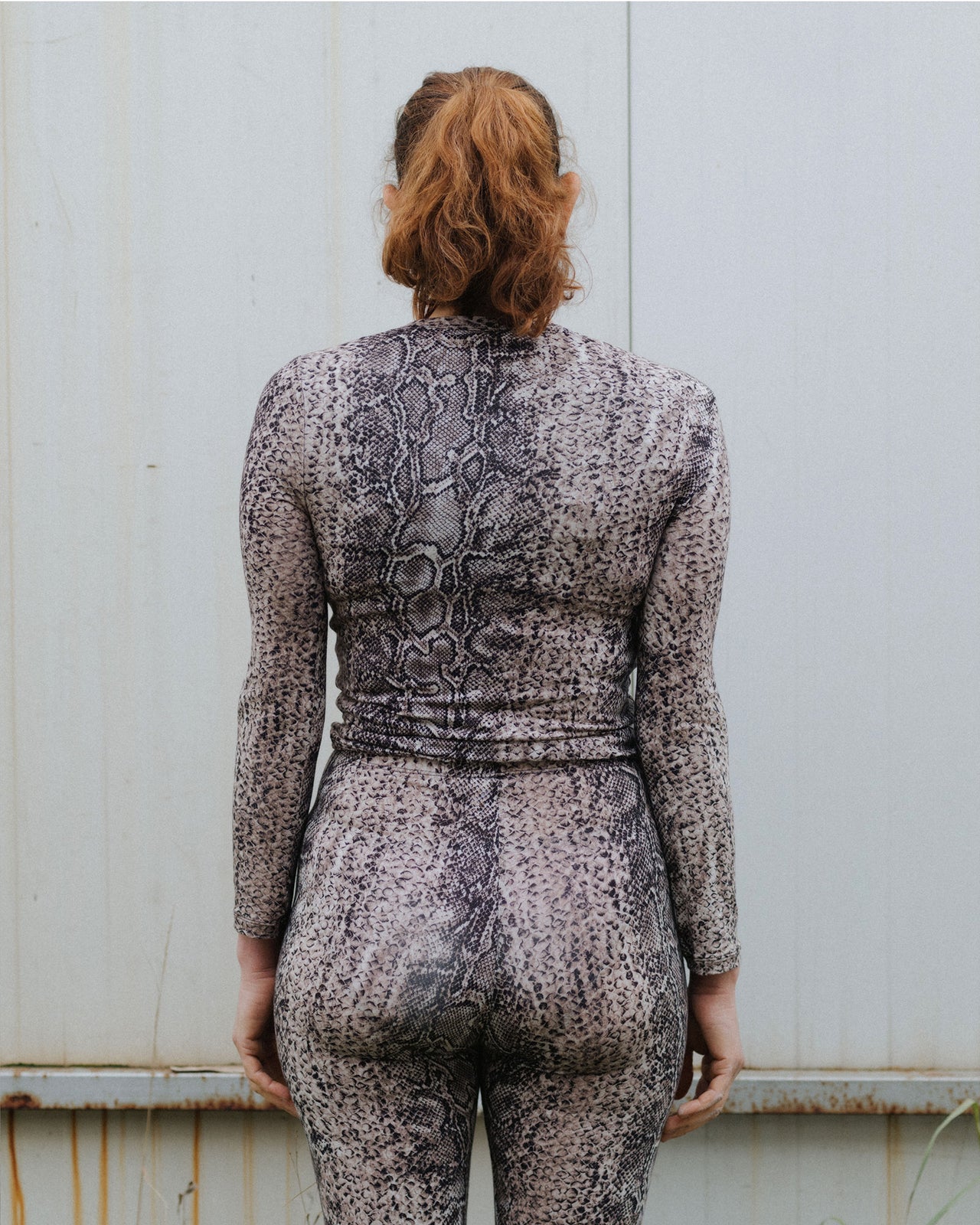 Bead Long Sleeve Tee - Circulose Jersey - Snake