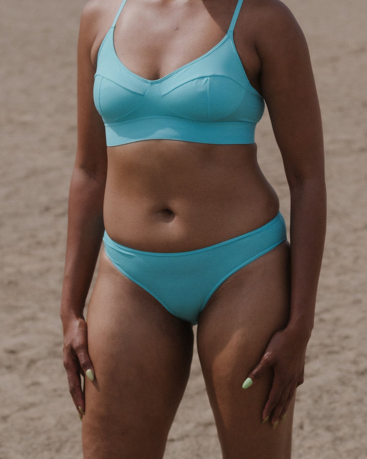 Bell Pants - Bamboo Lyocell - Charles Turquoise