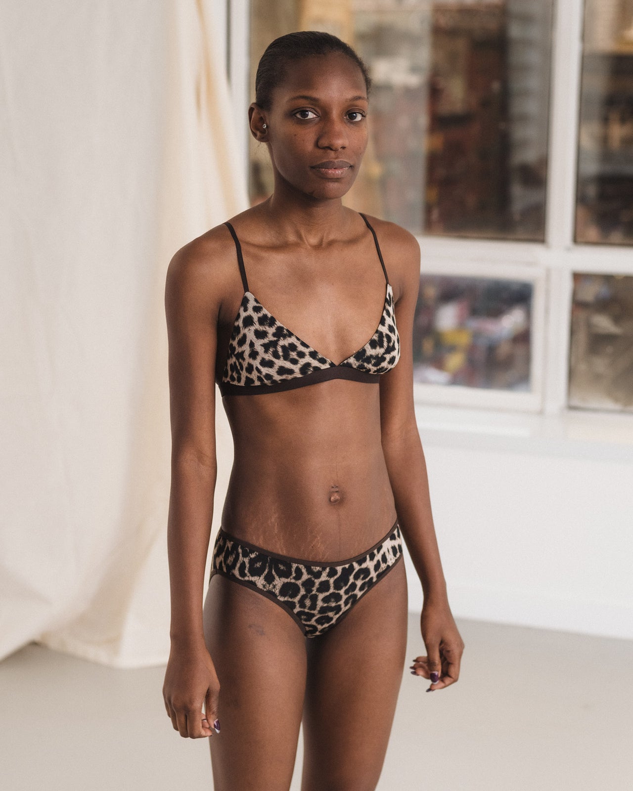 Bell Pants - Circulose Jersey - Leopard