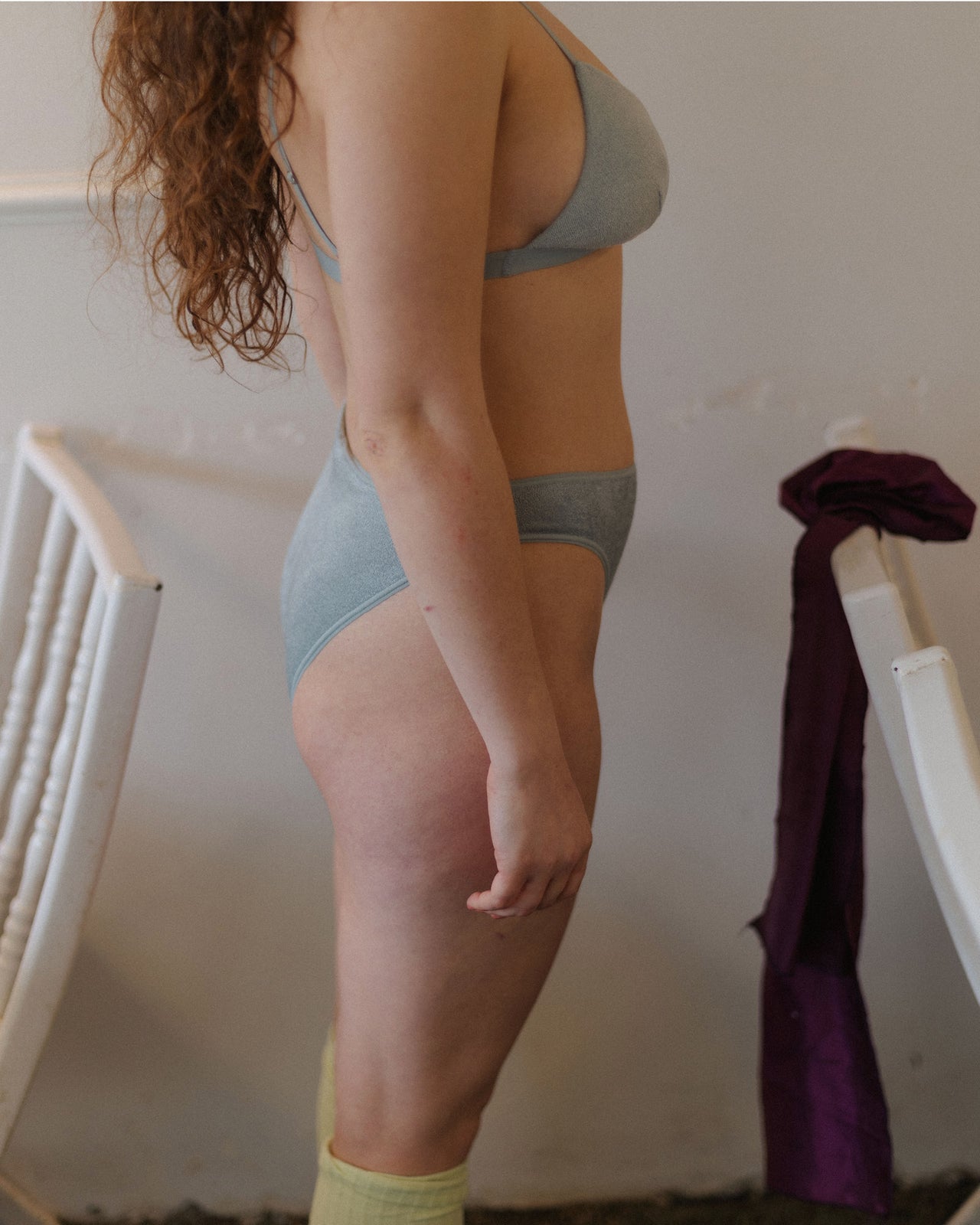 Bell Pants - Ecovero Velour - Toom Grey