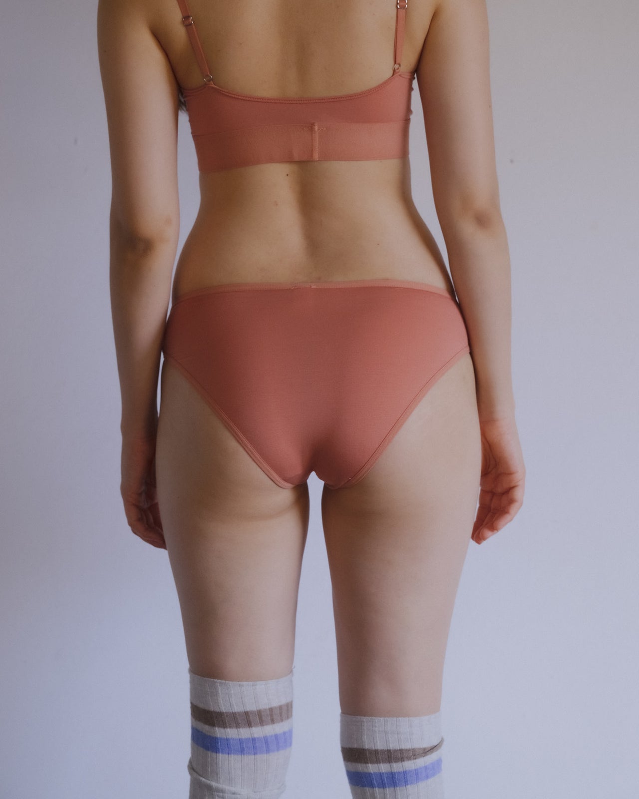 Bell Pants - Bamboo Lyocell - Branch Terracotta