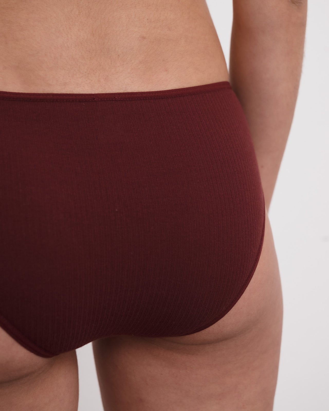 Bell Pants - Organic Cotton Rib - Nara Red