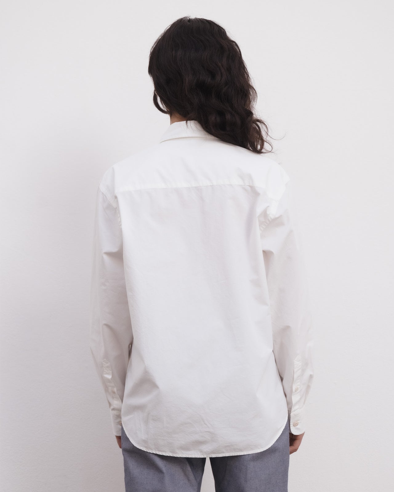 Bent Shirt - Organic Cotton Poplin - Off White