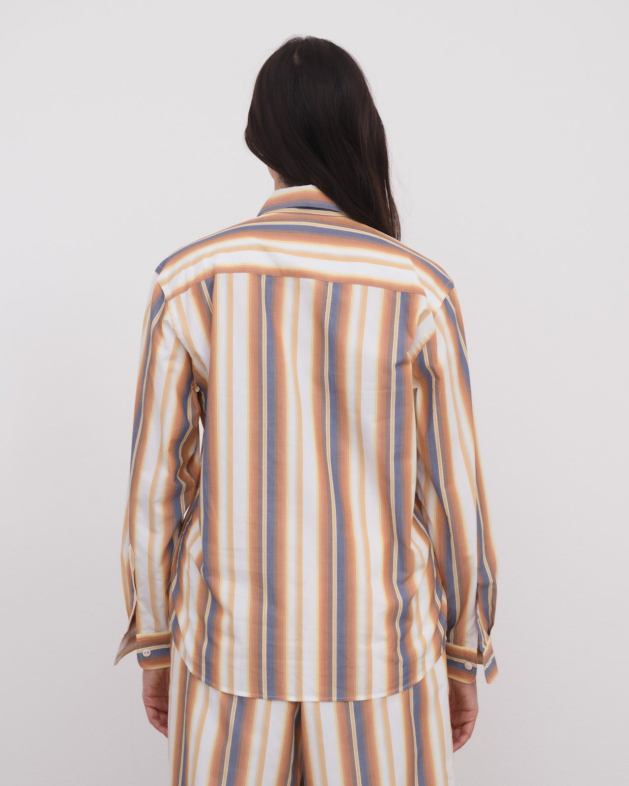 Bent Shirt - Organic Cotton Poplin - Roda Stripe