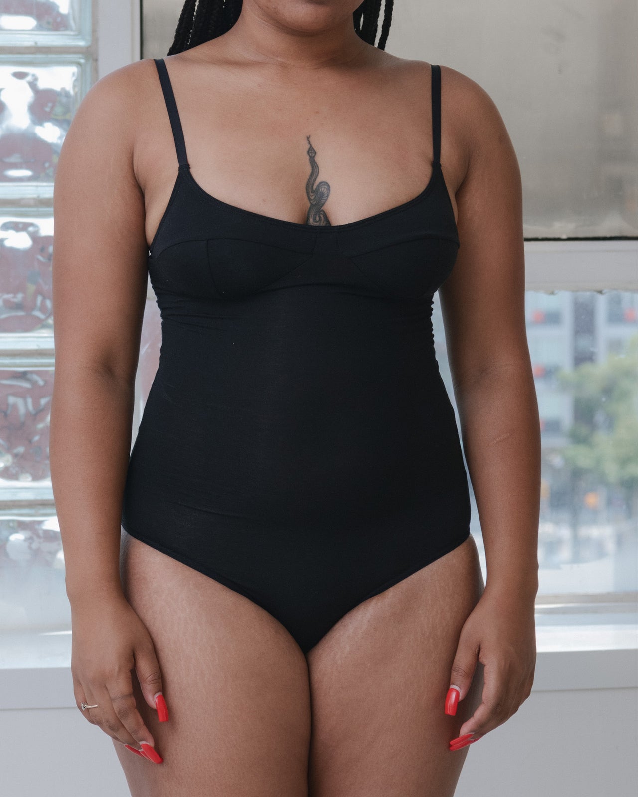 Body with Bra - Bamboo Lyocell - Black