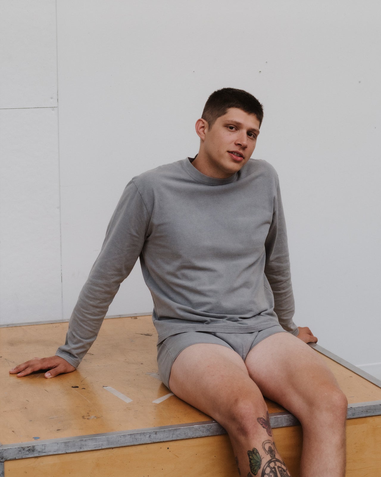 Briar Long Sleeve Tee - Regenerative Cotton Jersey - Basalt Grey