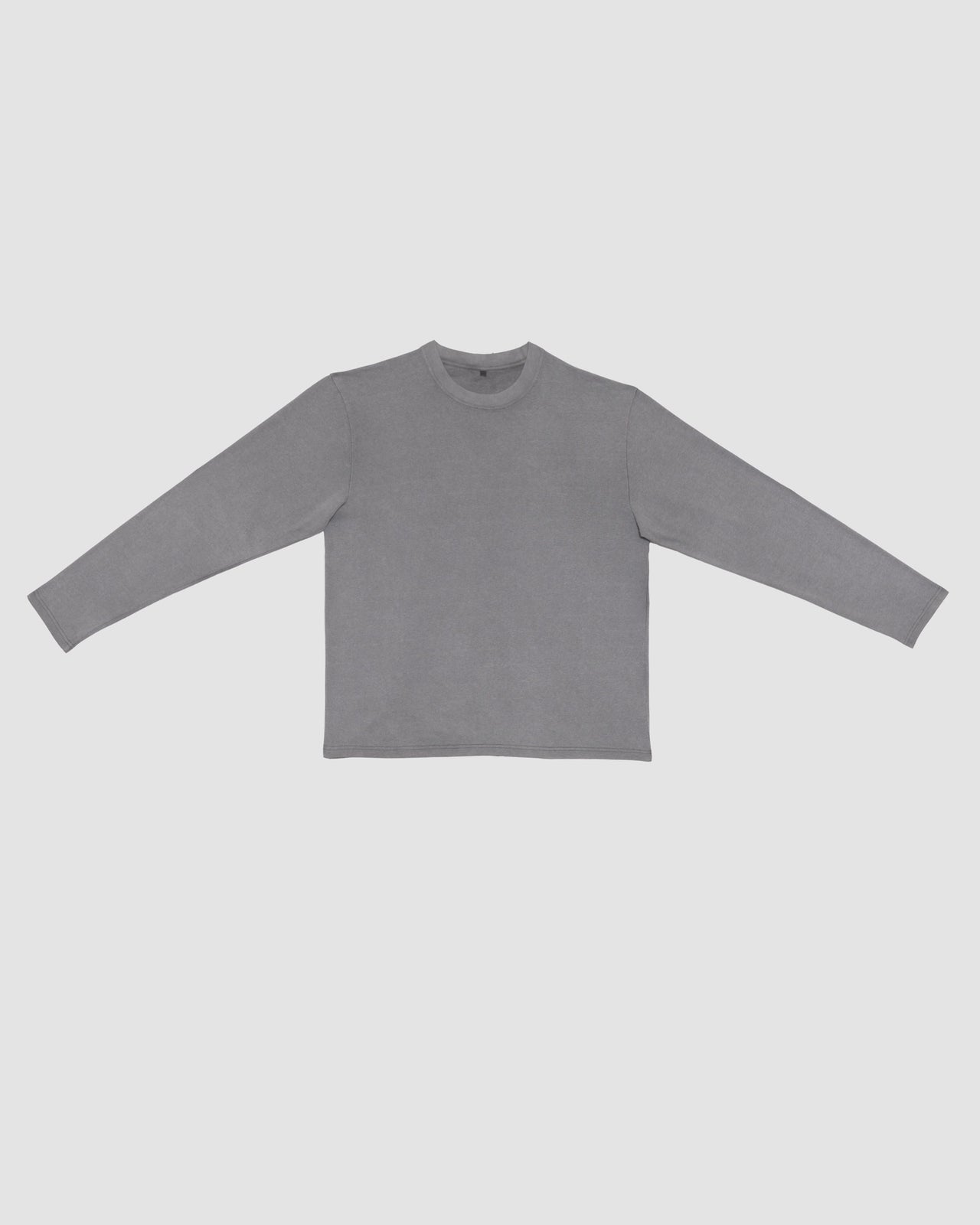 Briar Long Sleeve Tee - Regenerative Cotton Jersey - Basalt Grey