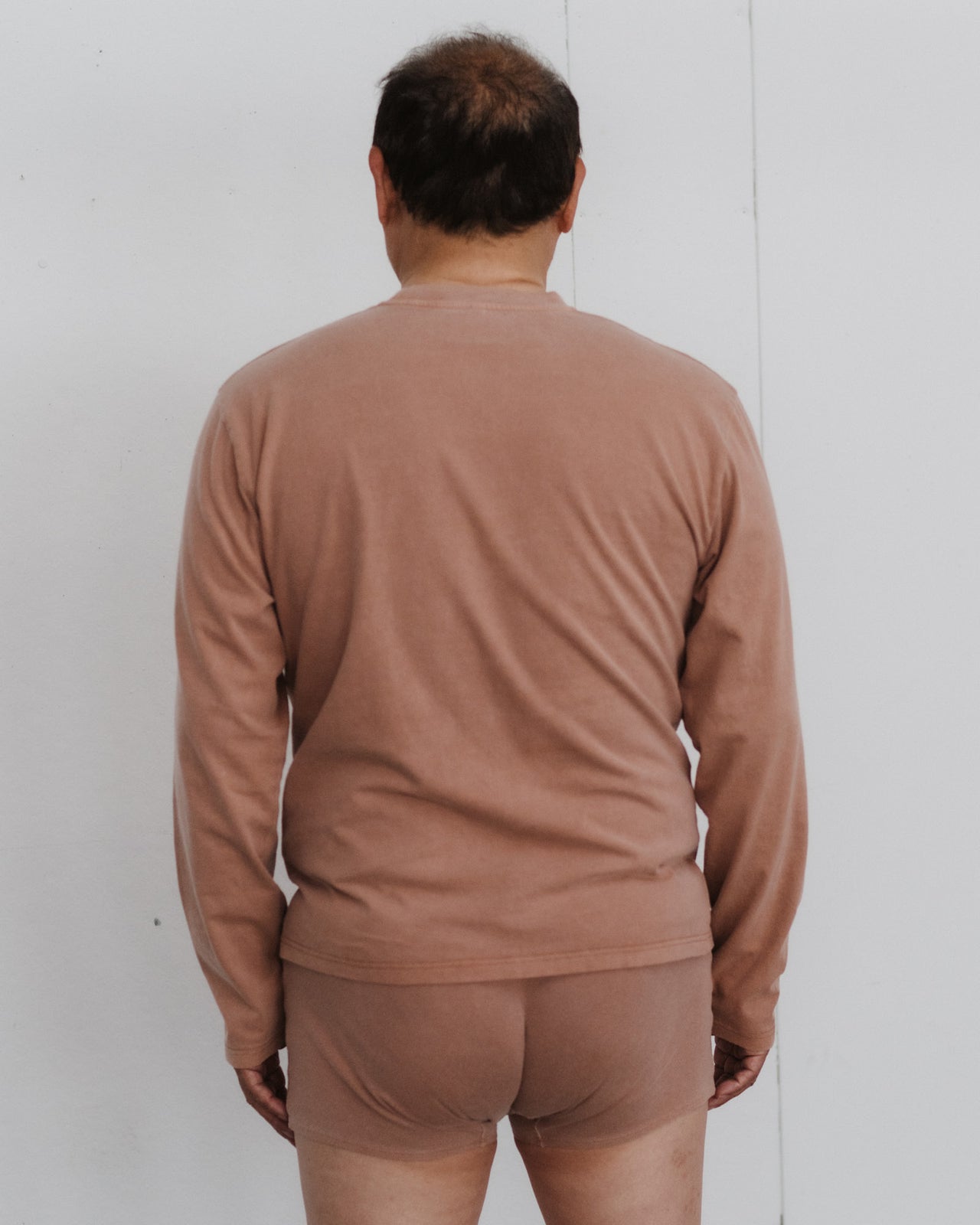 Briar Long Sleeve Tee - Regenerative Cotton Jersey - Garnet Orange