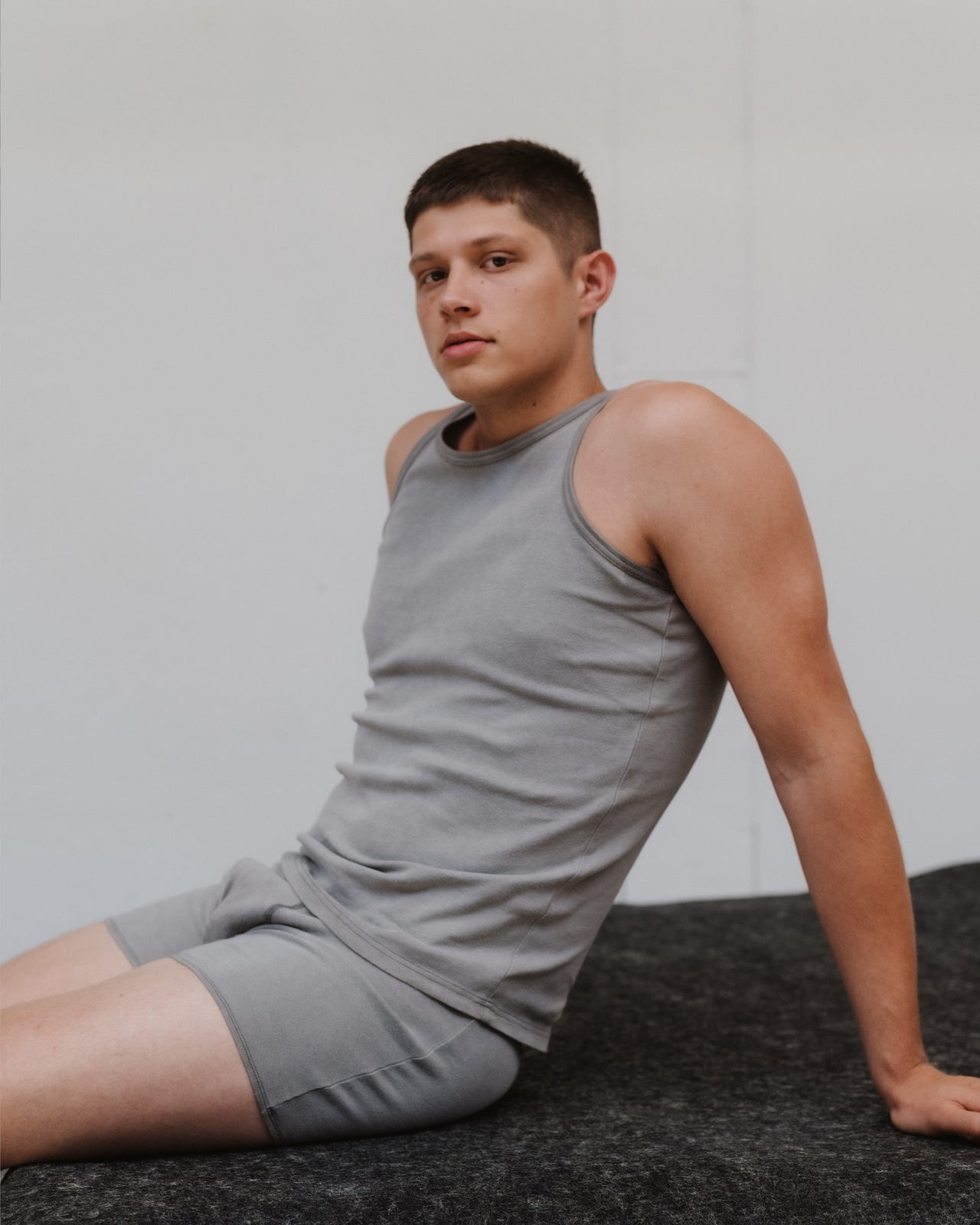 Briar Tank - Regenerative Cotton Jersey - Basalt Grey