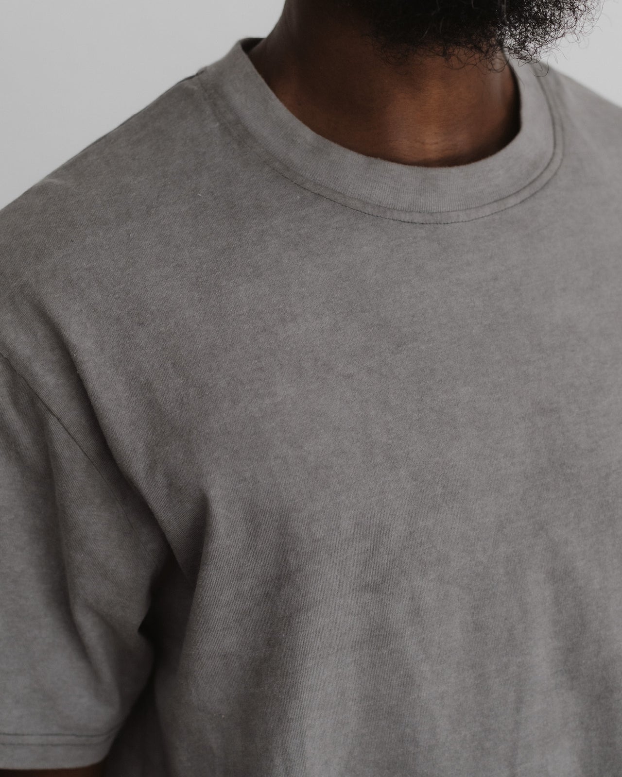 Briar Tee Shirt - Regenerative Cotton Jersey - Basalt Grey