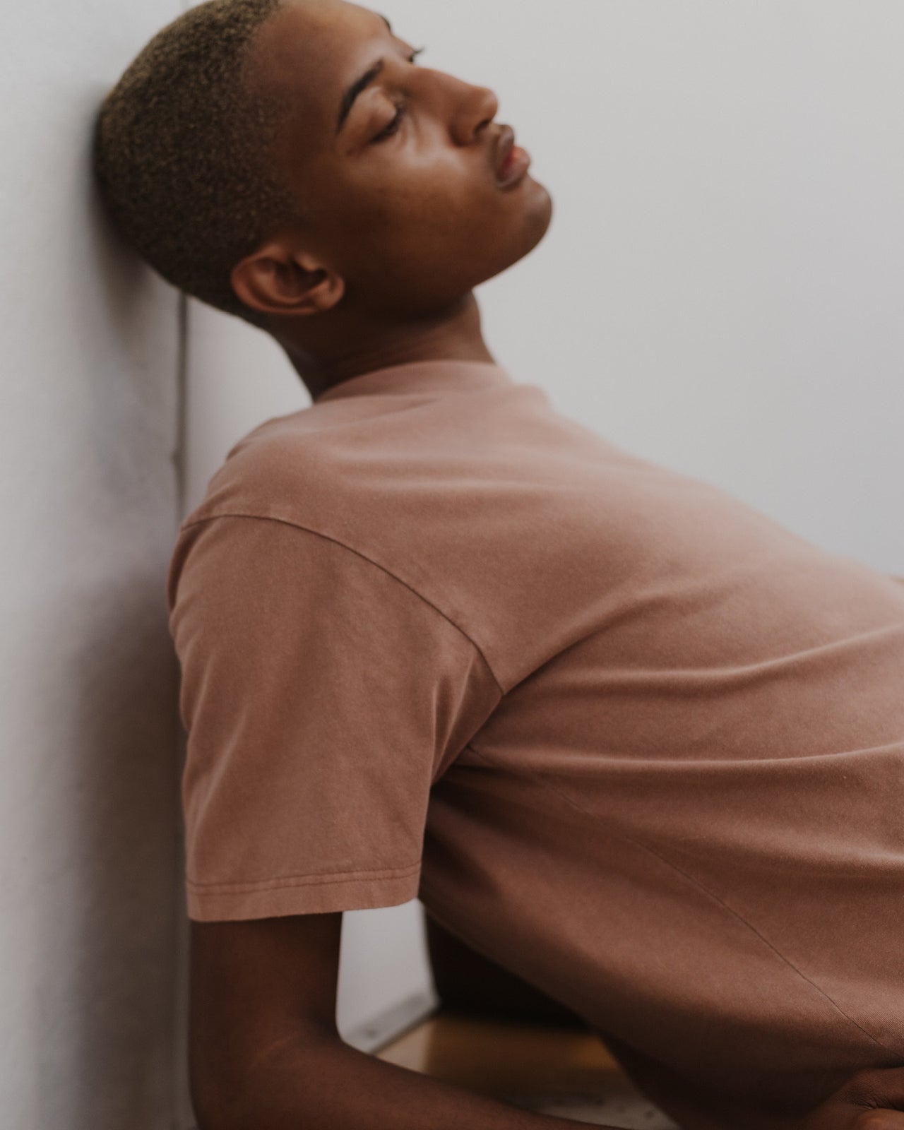 Briar Tee Shirt - Regenerative Cotton Jersey - Garnet Orange