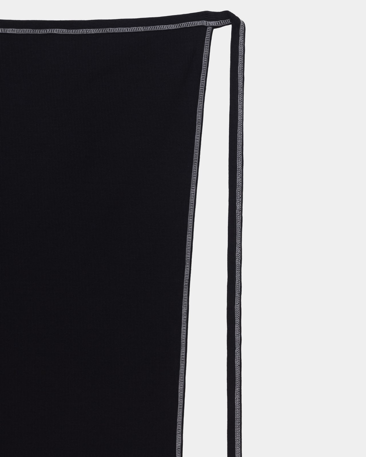 Brig Skirt - Ribbed Organic Cotton Jersey - Black / Undyed