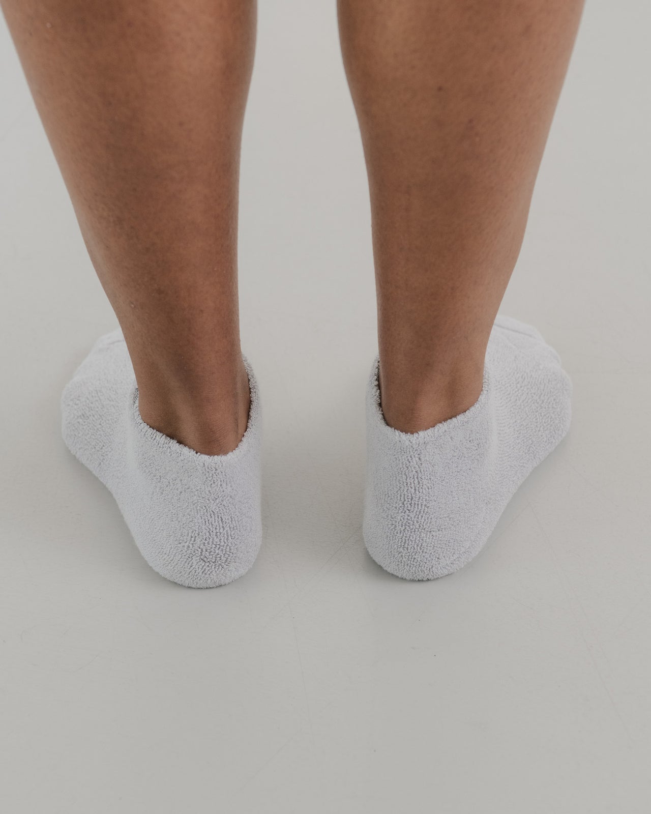 Buckle Ankle Socks - Longstaple Cotton - Grey
