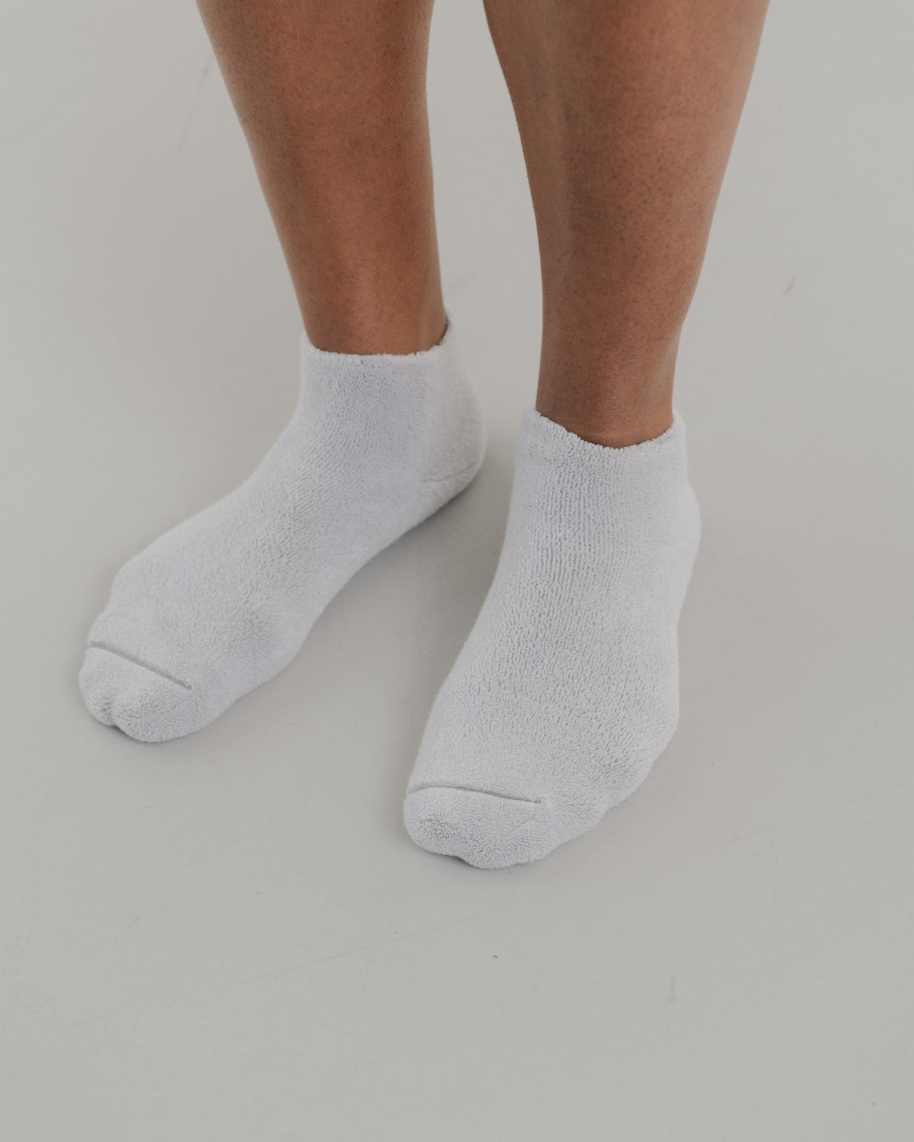 Buckle Ankle Socks - Longstaple Cotton - Grey