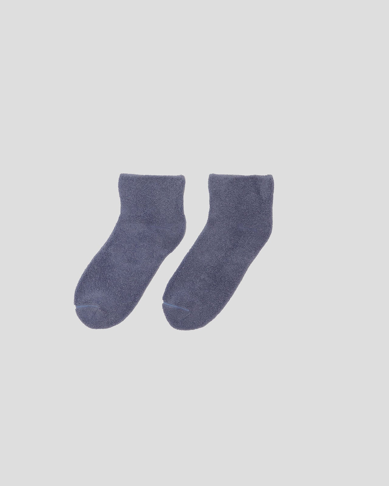 Buckle Ankle Socks - Longstaple Cotton - Cove Blue - AU23