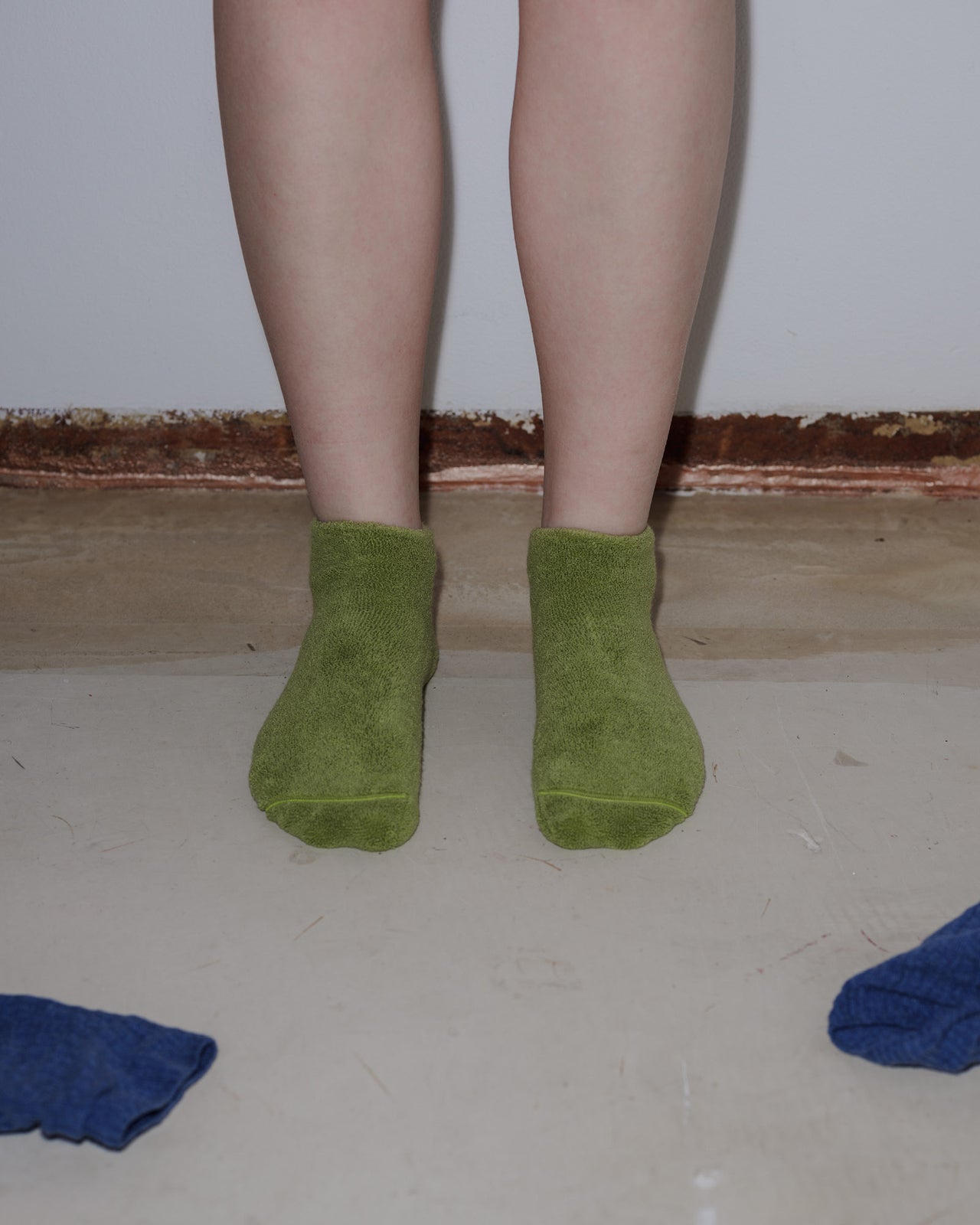 Buckle Ankle Socks - Longstaple Cotton - Mun Green - AU23