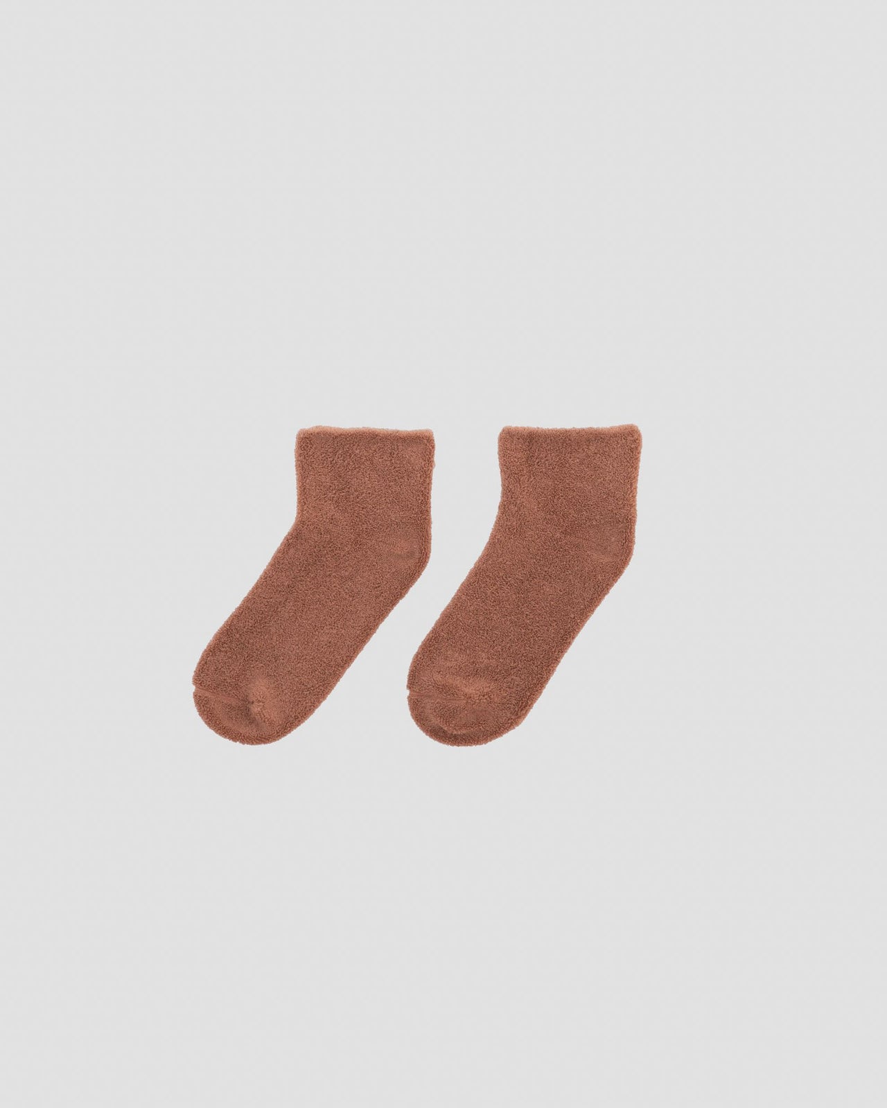 Buckle Ankle Socks - Longstaple Cotton - Brandy