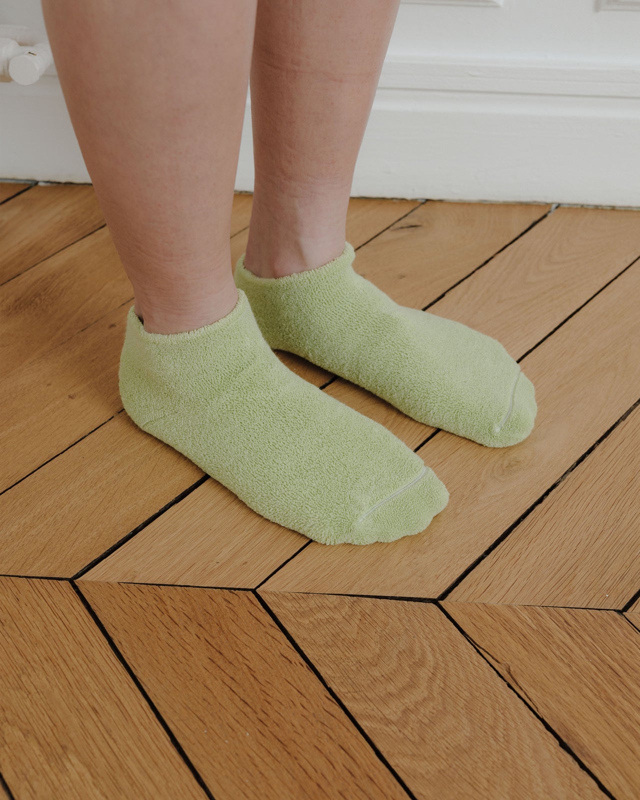 Buckle Ankle Socks - Longstaple Cotton - Lima