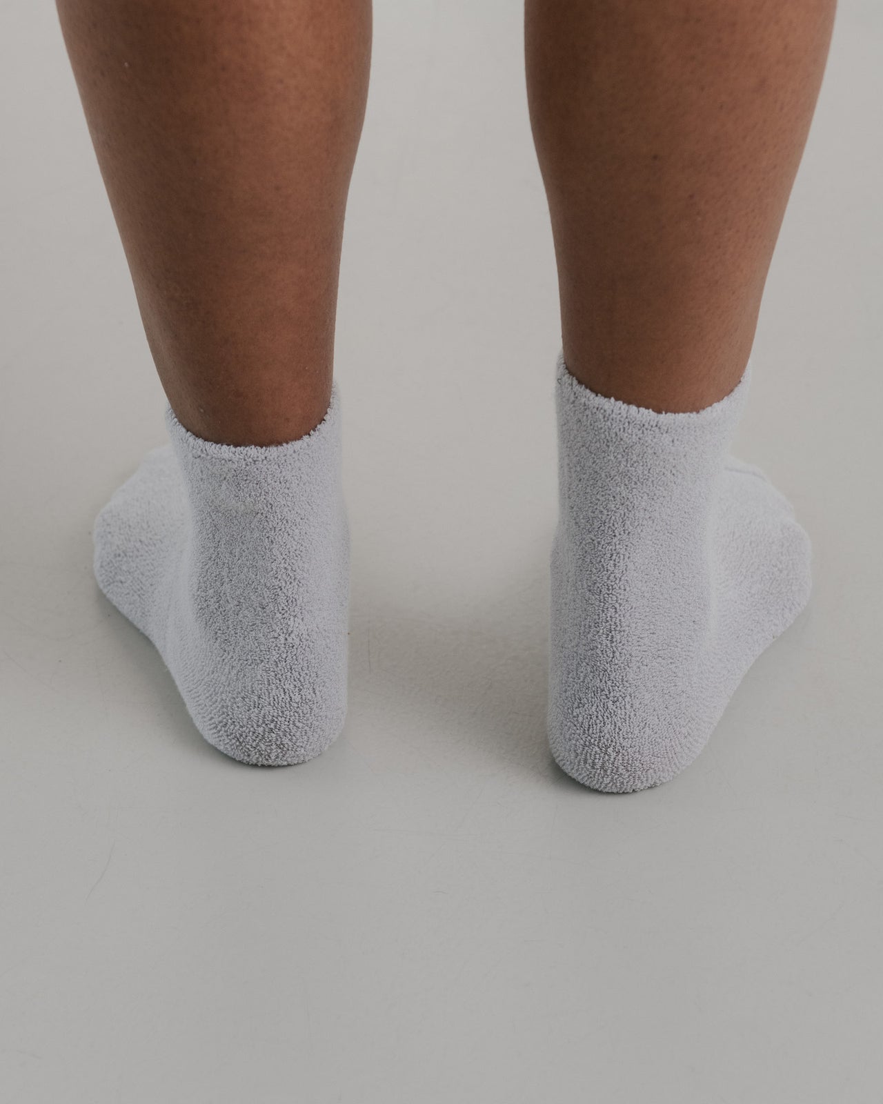 Buckle Overankle Socks - Longstaple Cotton - Grey