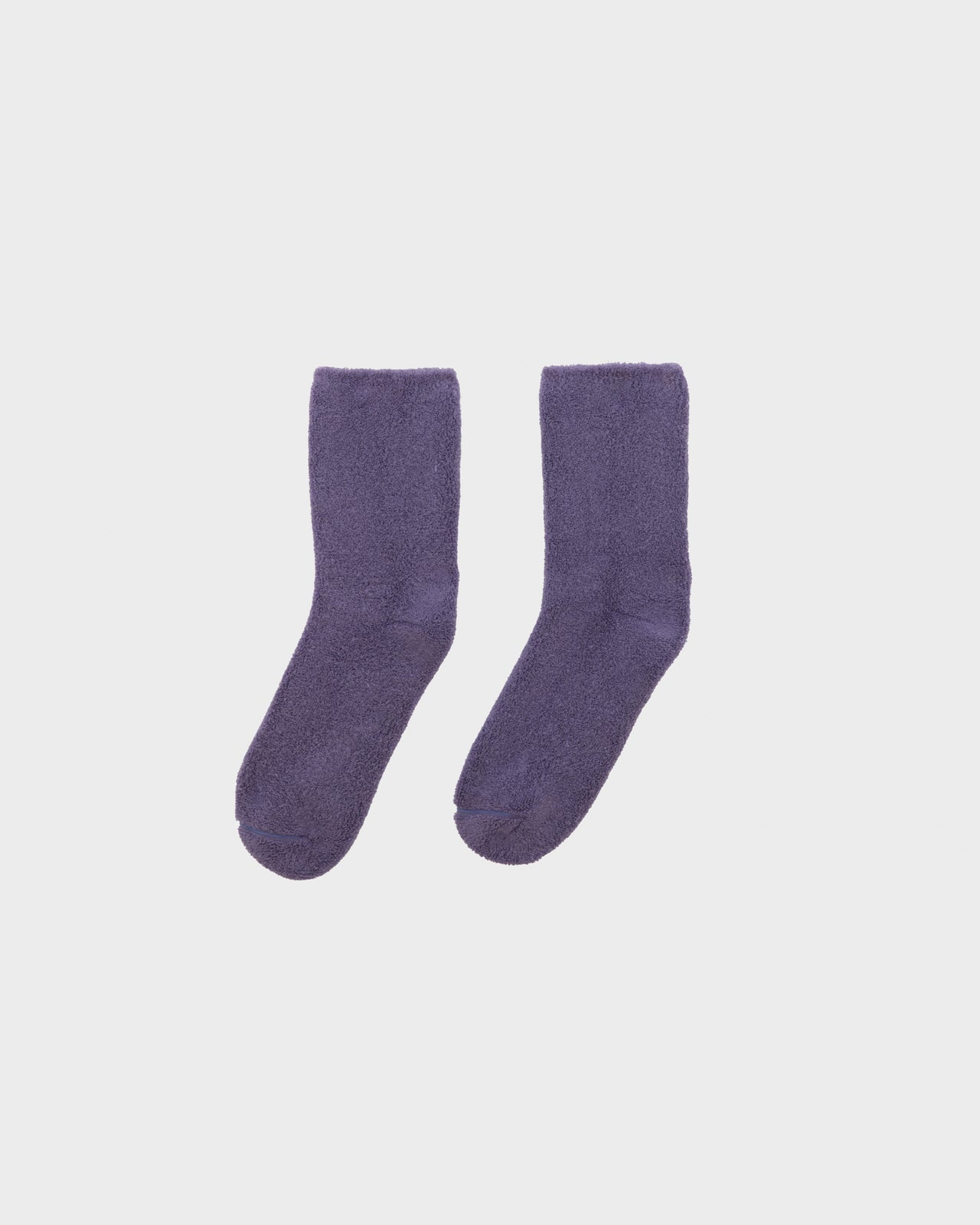 Buckle Overankle Socks - Organic Cotton - Poa Purple