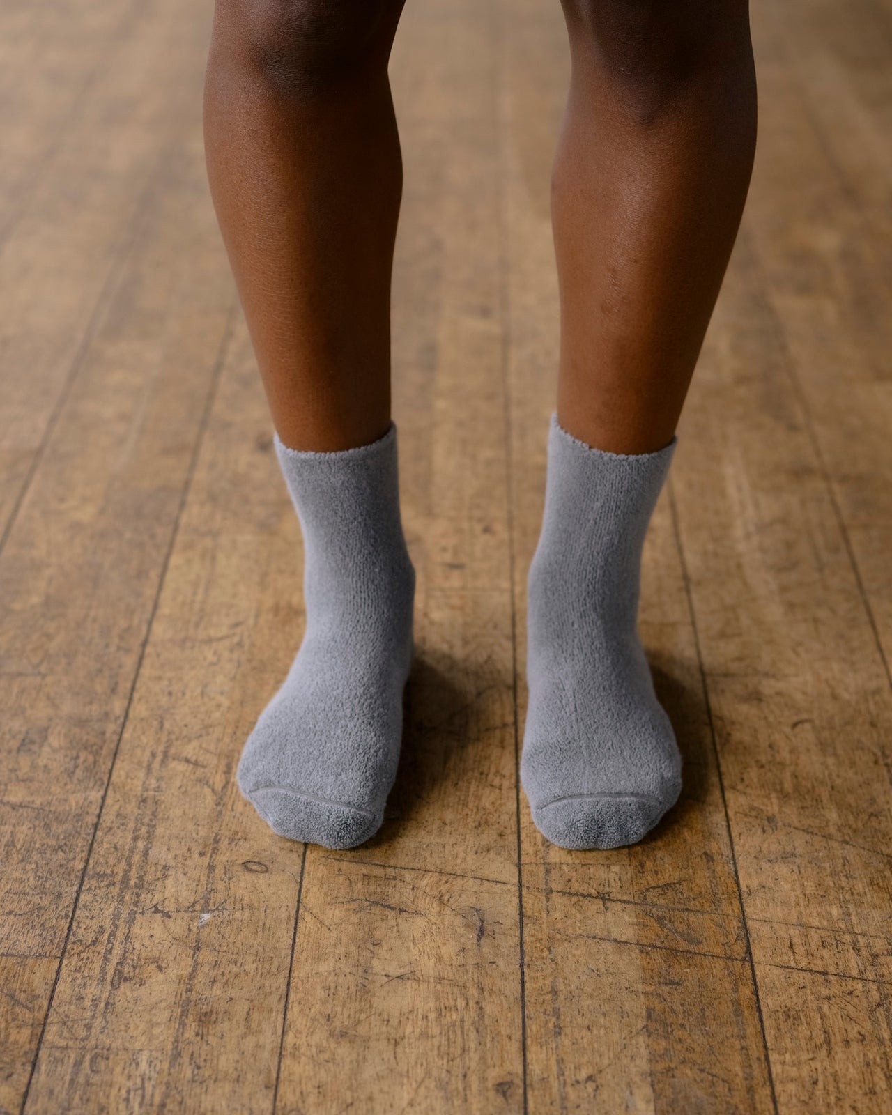 Buckle Overankle Socks - Organic Cotton - Pyri Grey