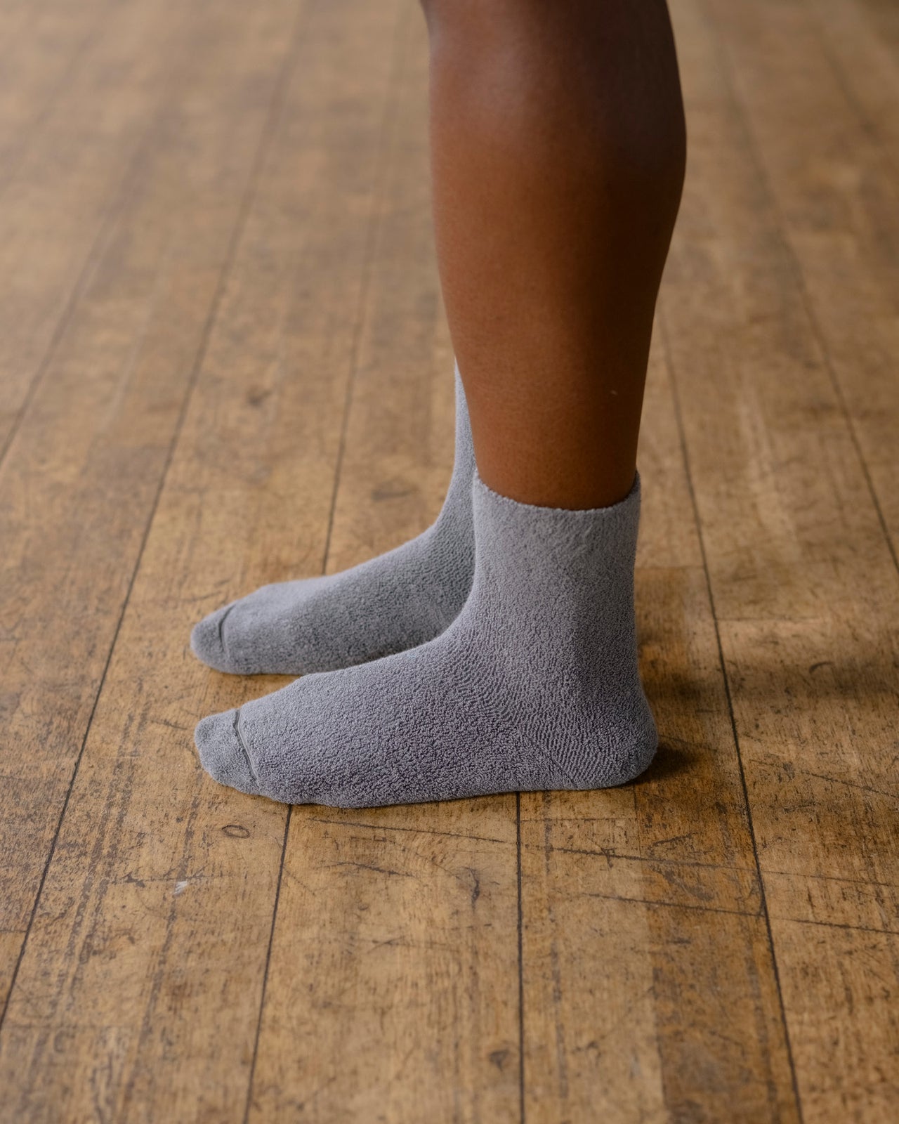 Buckle Overankle Socks - Organic Cotton - Pyri Grey
