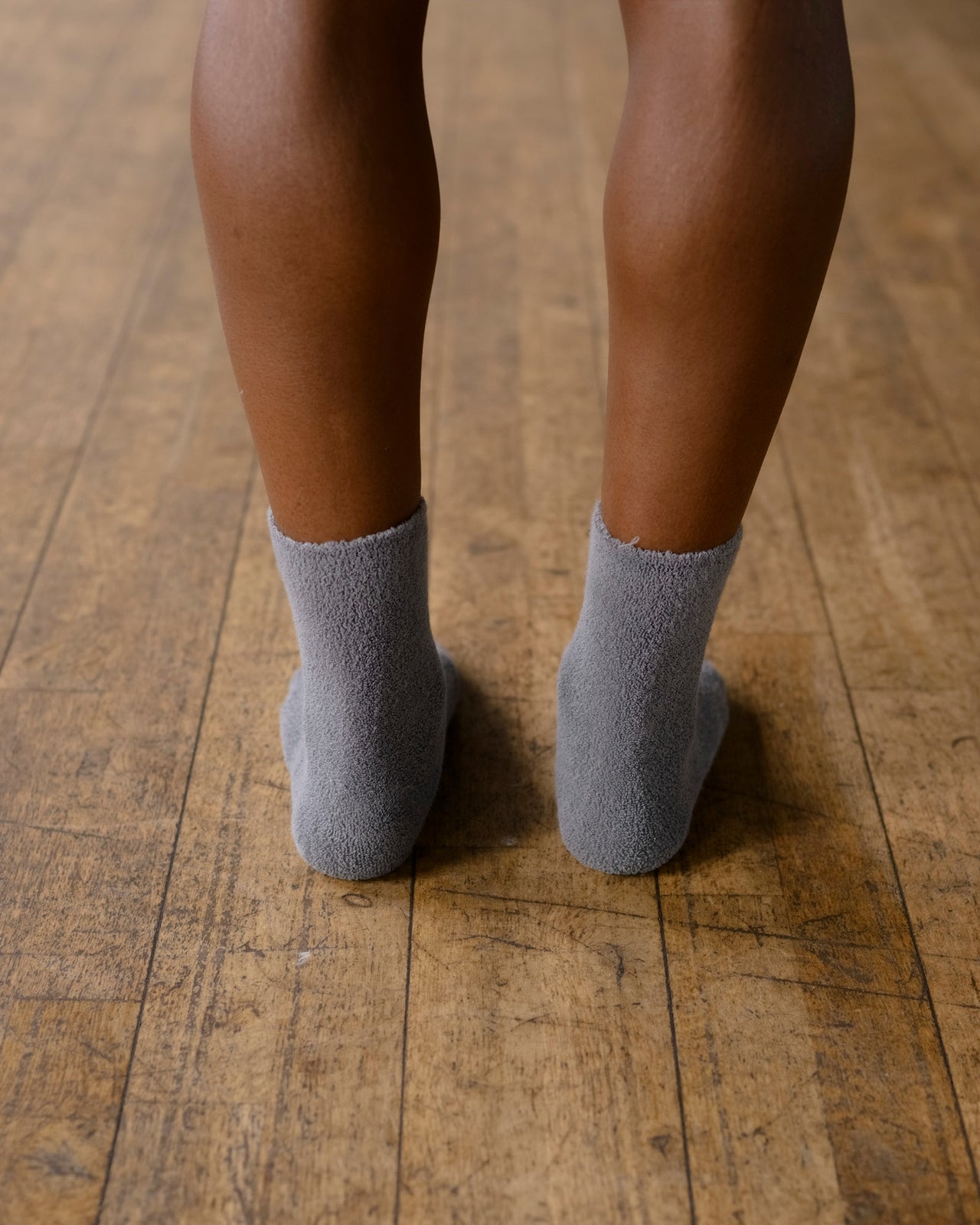Buckle Overankle Socks - Organic Cotton - Pyri Grey
